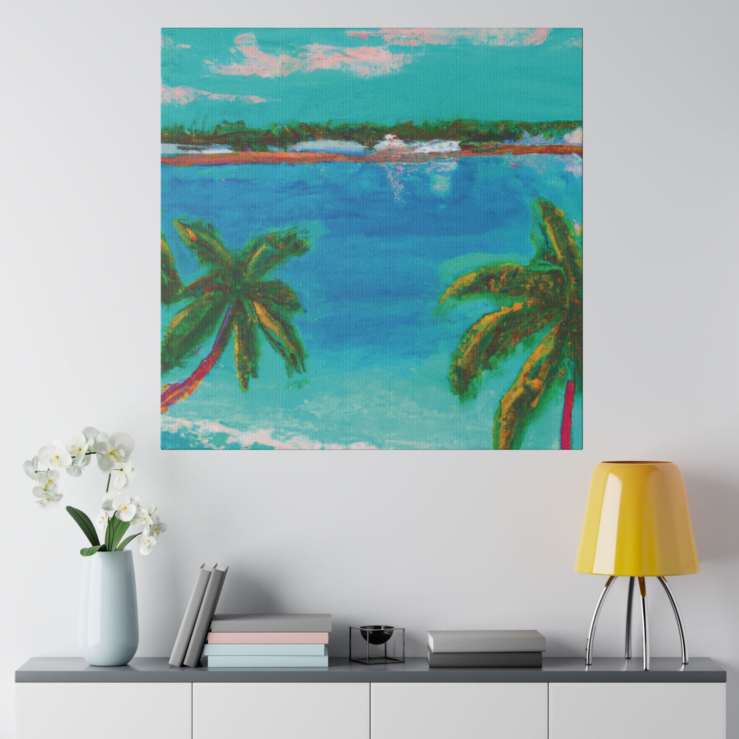 6836G - Bahamas Ocean Painting Print | Bahamas | Ocean | Beach | Poster | Home Decor | Wall Art | Canvas