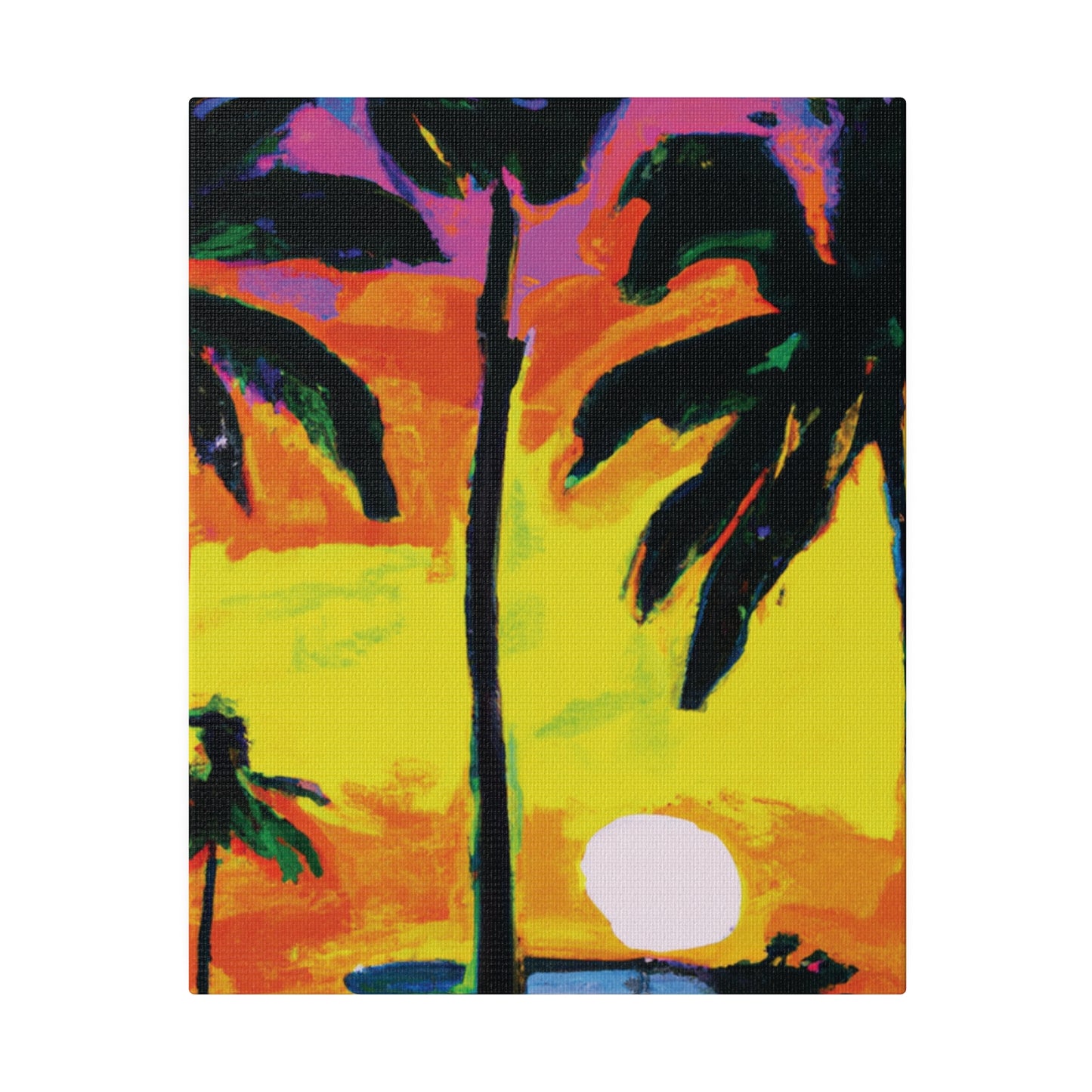 5285D - Miami Beach Sunset Painting Print | Miami | Beach | Sunset | Poster | Home Decor | Wall Art | Canvas