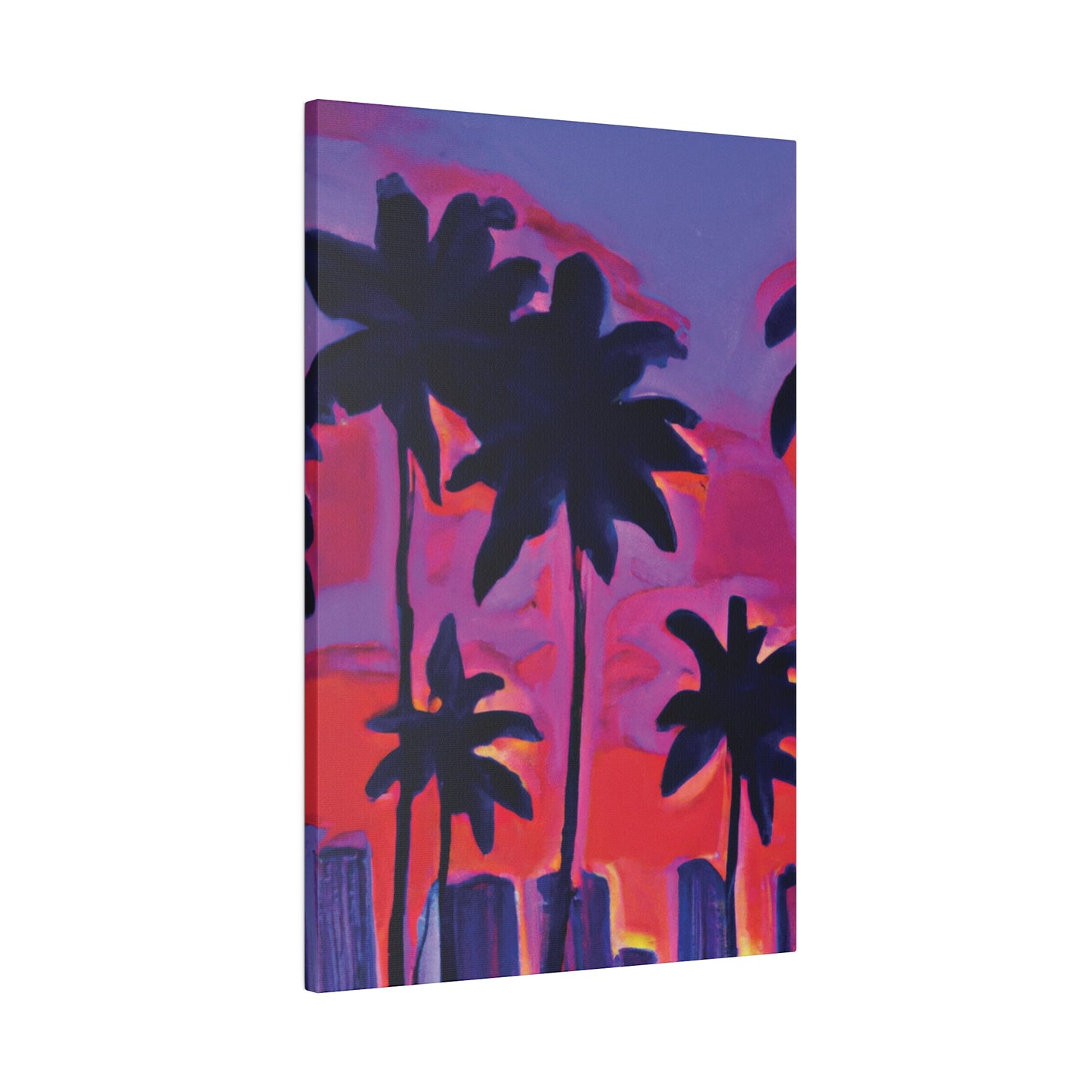 641R - Miami Beach Sunset Painting Print | Miami | Beach | Sunset | Poster | Home Decor | Wall Art | Canvas