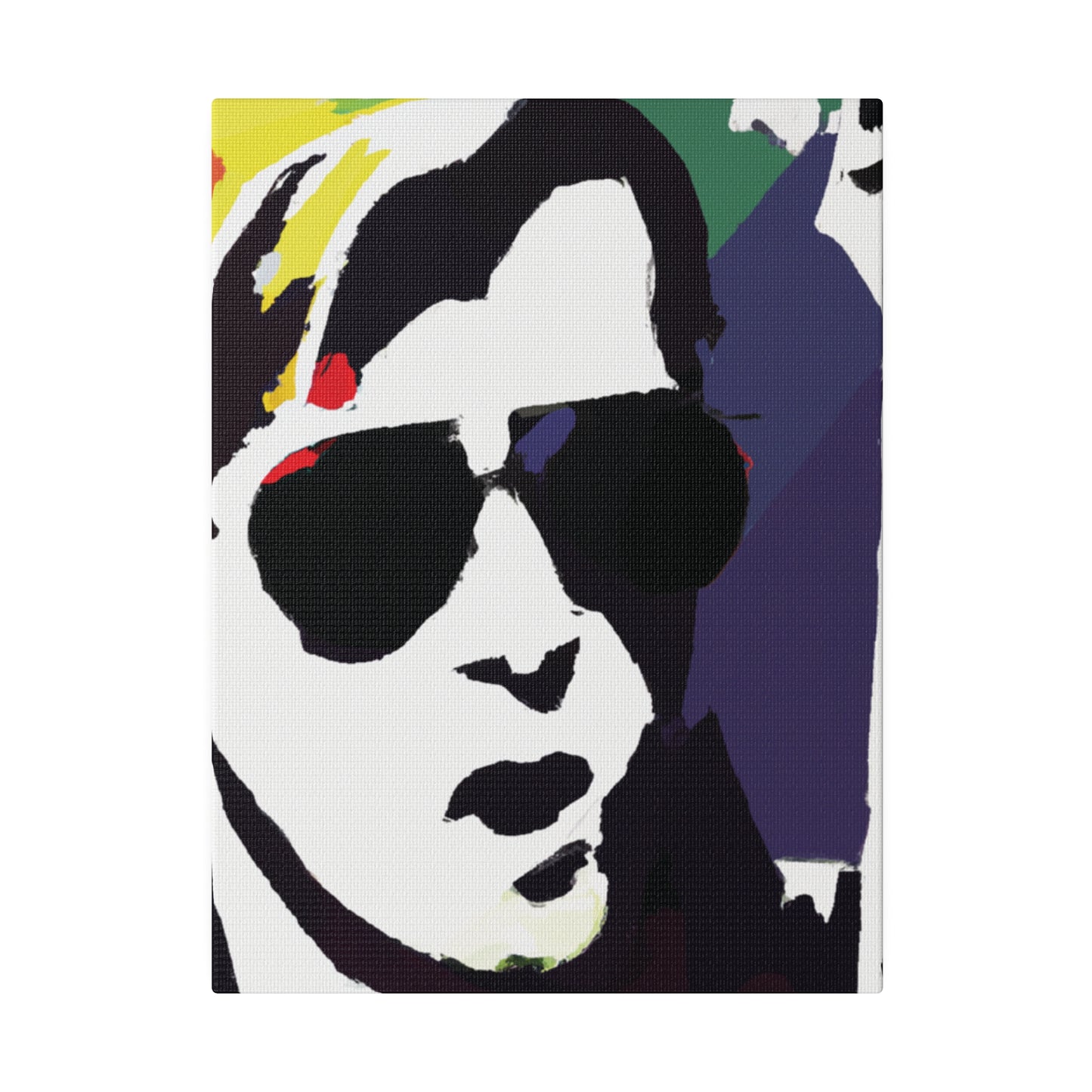 3723C - Rockstar Painting Print | Face | Abstract | Poster | Home Decor | Wall Art | Music Art | Canvas
