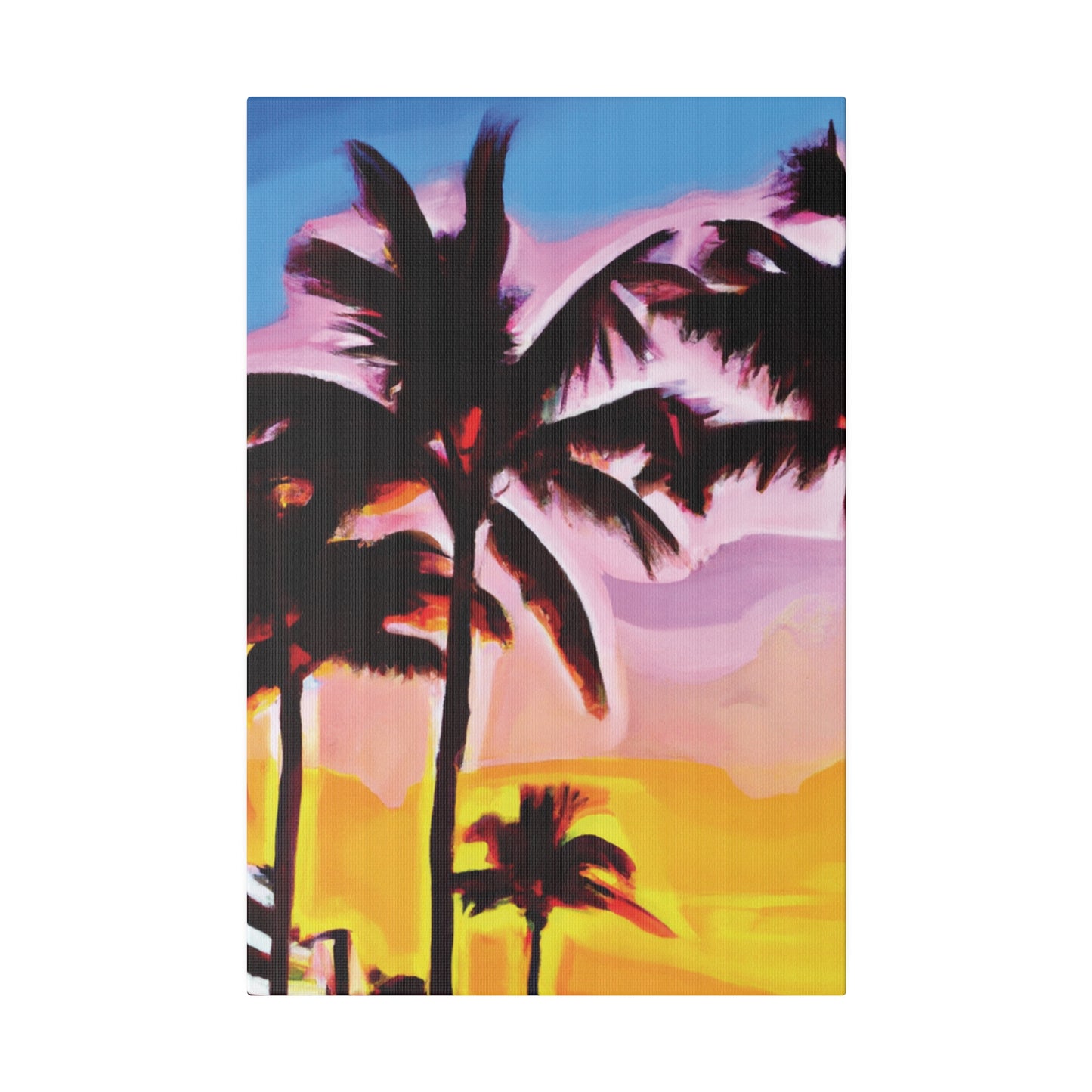 742X - Miami Beach Sunset Painting Print | Miami | Beach | Sunset | Poster | Home Decor | Wall Art | Canvas