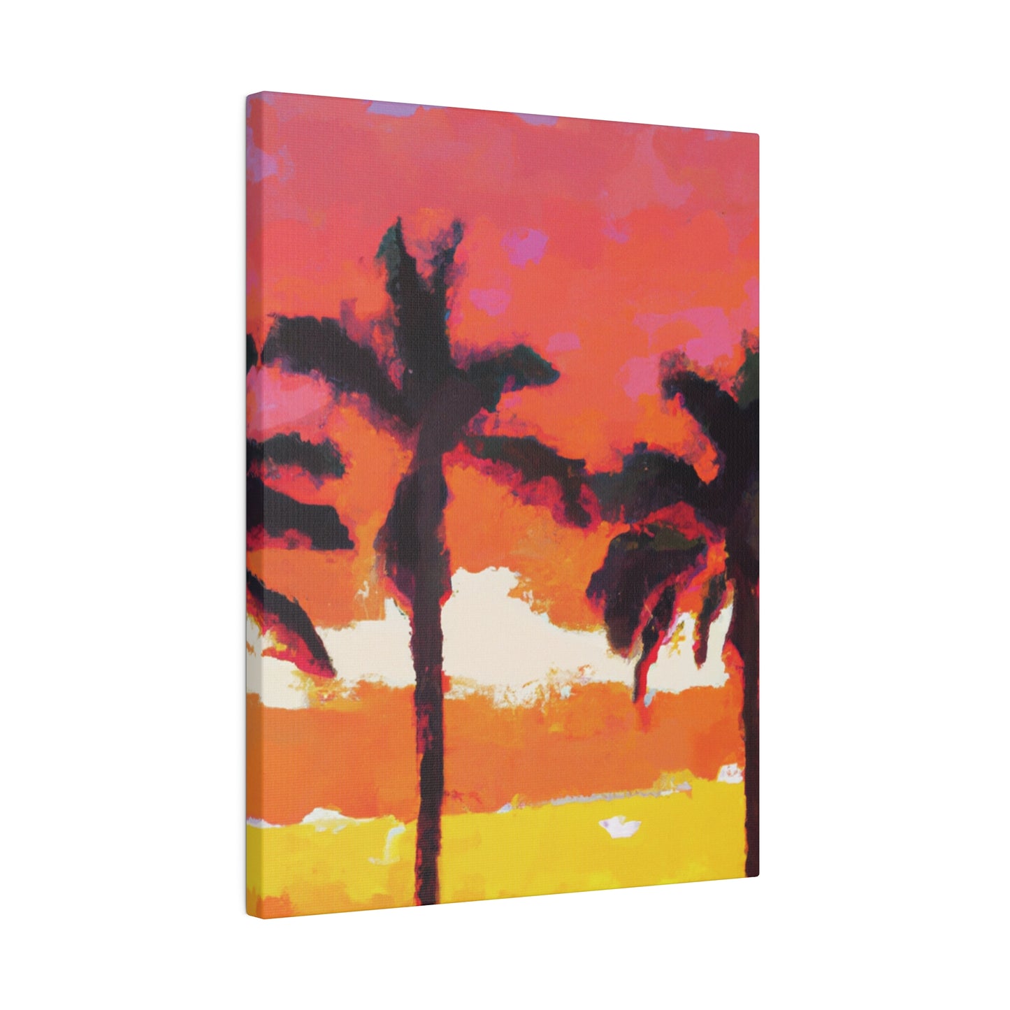 9356P - Miami Beach Sunset Painting Print | Miami | Beach | Sunset | Poster | Home Decor | Wall Art | Canvas