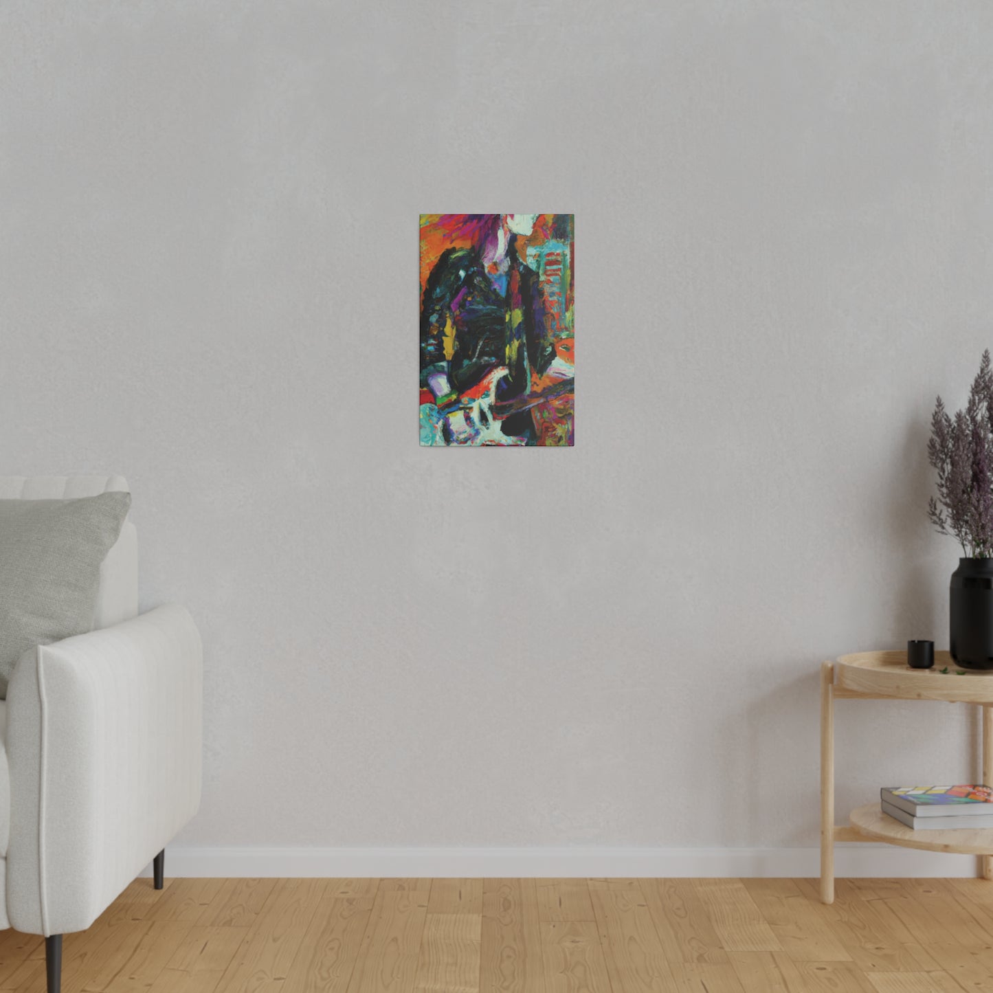 8673Z - Rockstar Oil Painting Style Print | Poster | Home Decor | Wall Art | Music Art | Canvas