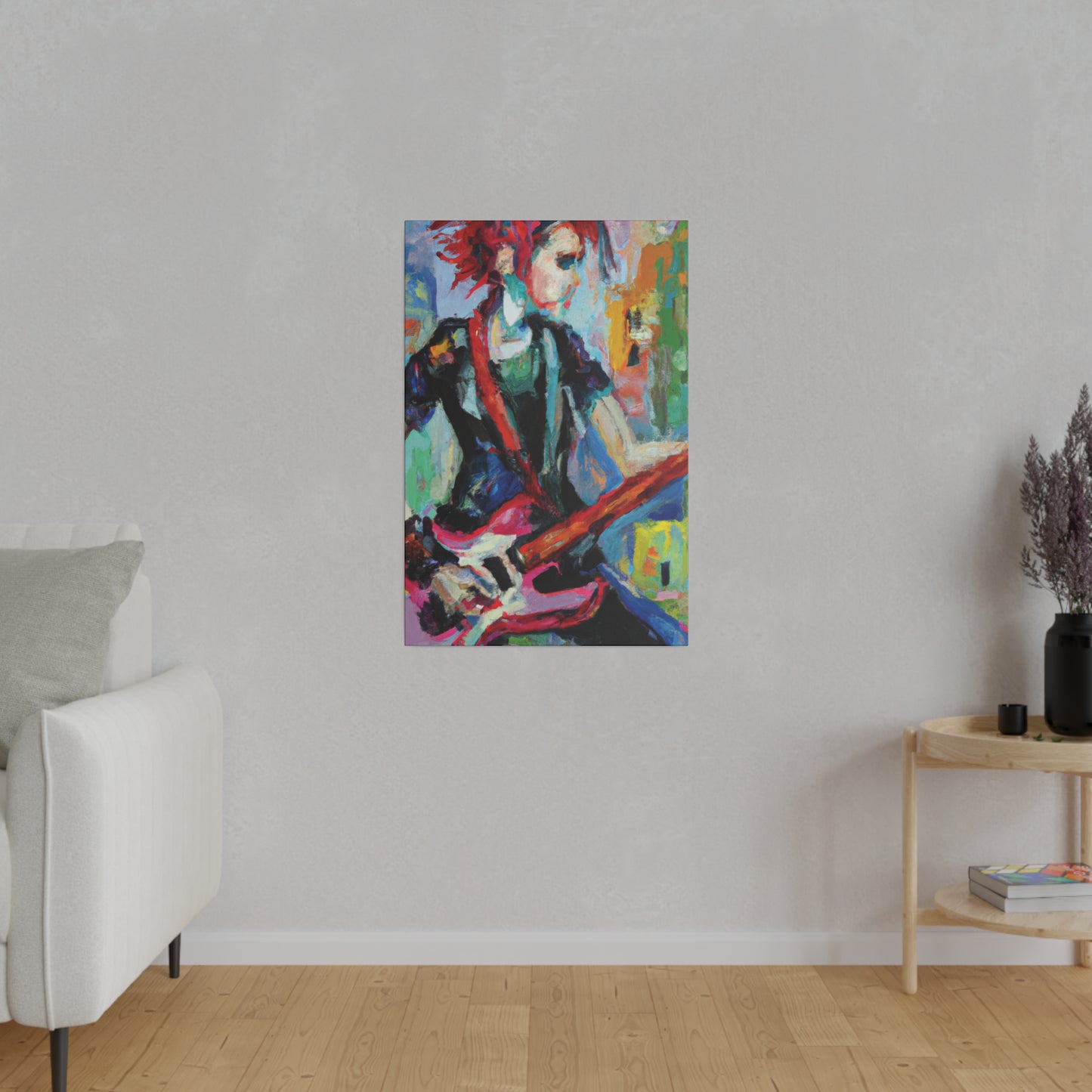 7837X - Rockstar Oil Painting Style Print | Poster | Home Decor | Wall Art | Music Art | Canvas