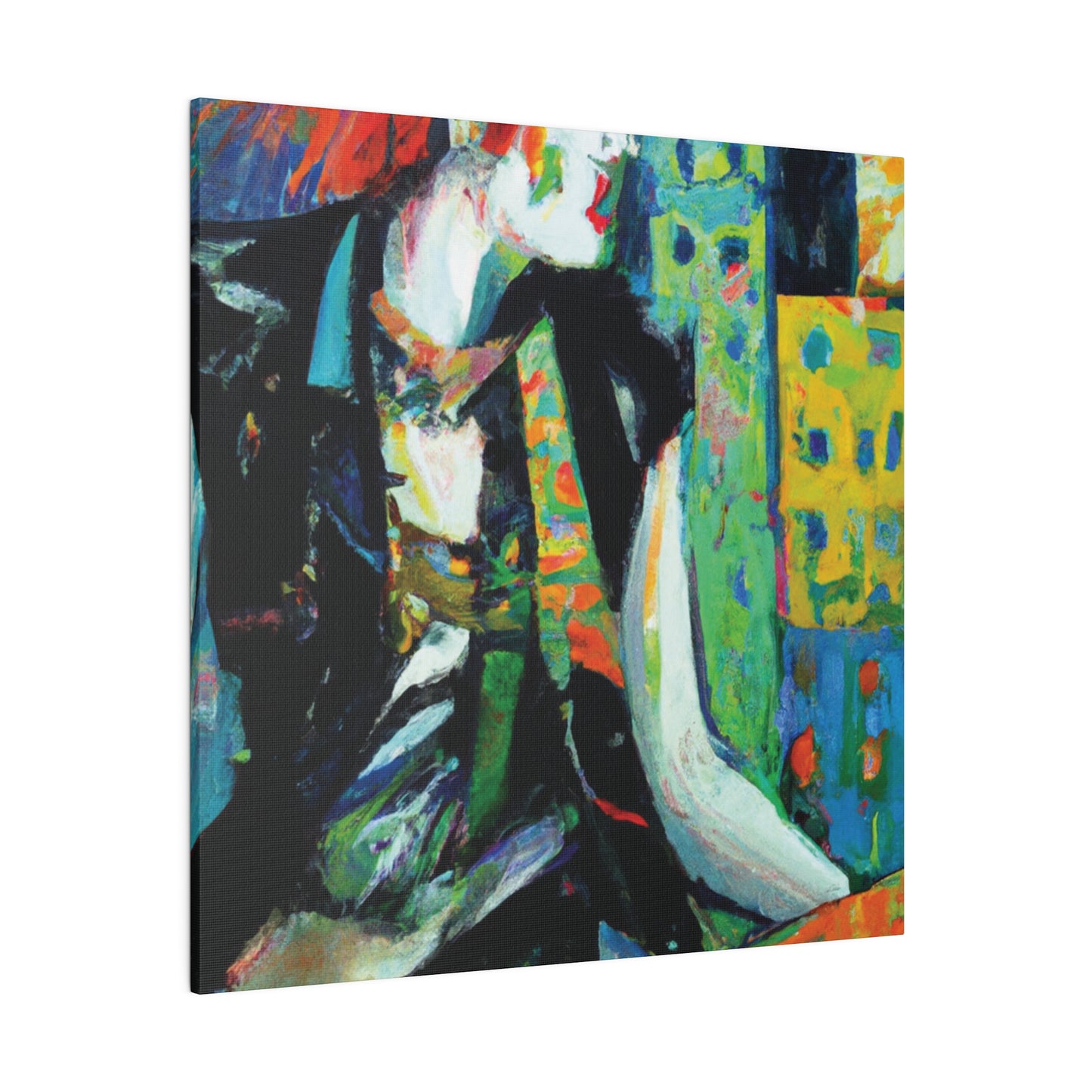 8726V - Rockstar Oil Painting Style Print | Poster | Home Decor | Wall Art | Music Art | Canvas