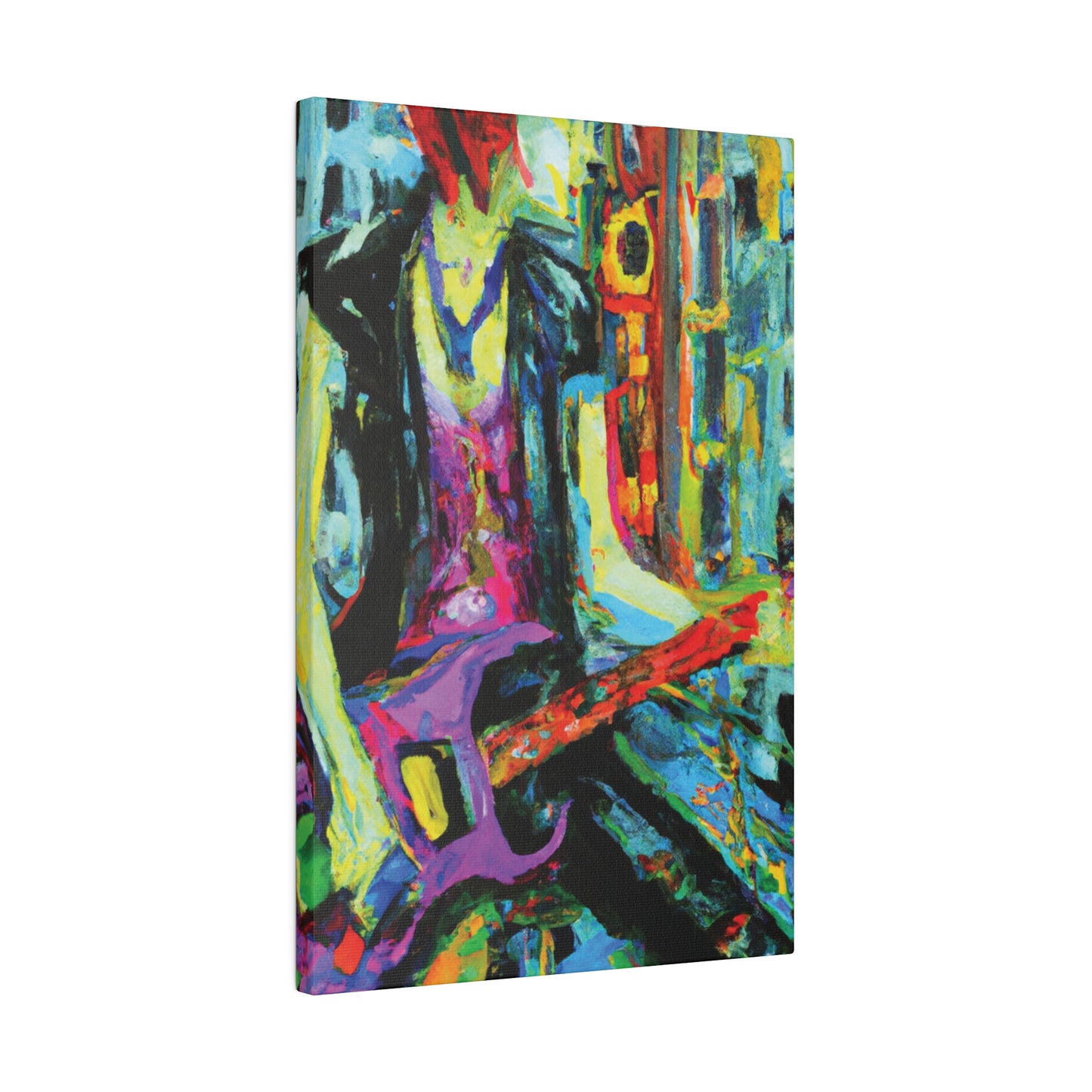 6863V - Rockstar Oil Painting Style Print | Poster | Home Decor | Wall Art | Music Art | Canvas