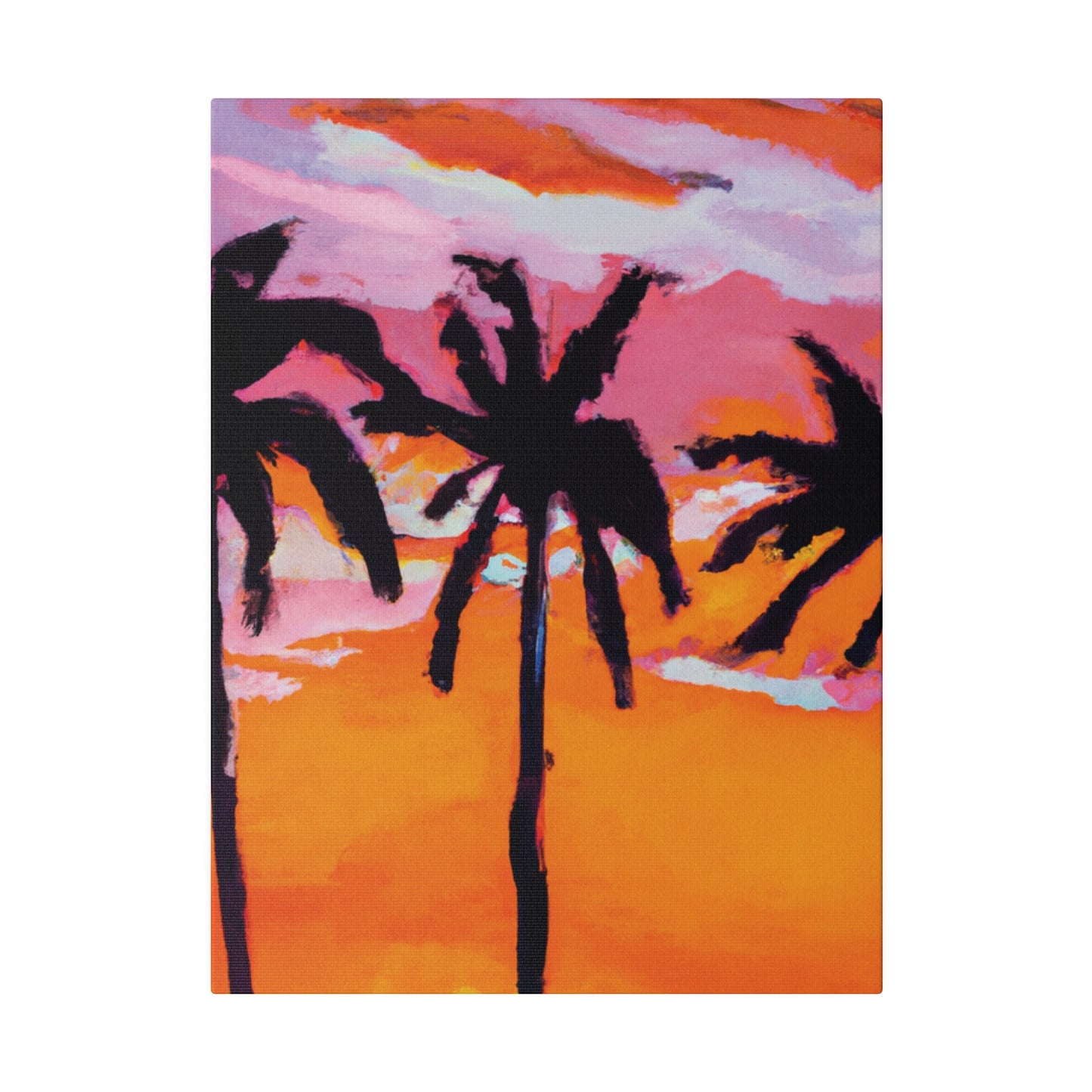 4491U - Miami Beach Sunset Painting Print | Miami | Beach | Sunset | Poster | Home Decor | Wall Art | Canvas