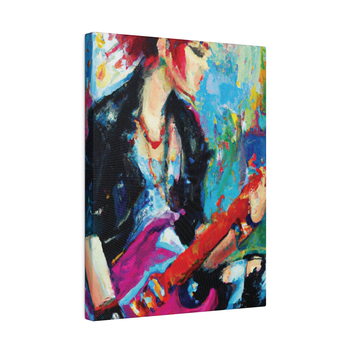 6476F - Rockstar Oil Painting Style Print | Poster | Home Decor | Wall Art | Music Art | Canvas