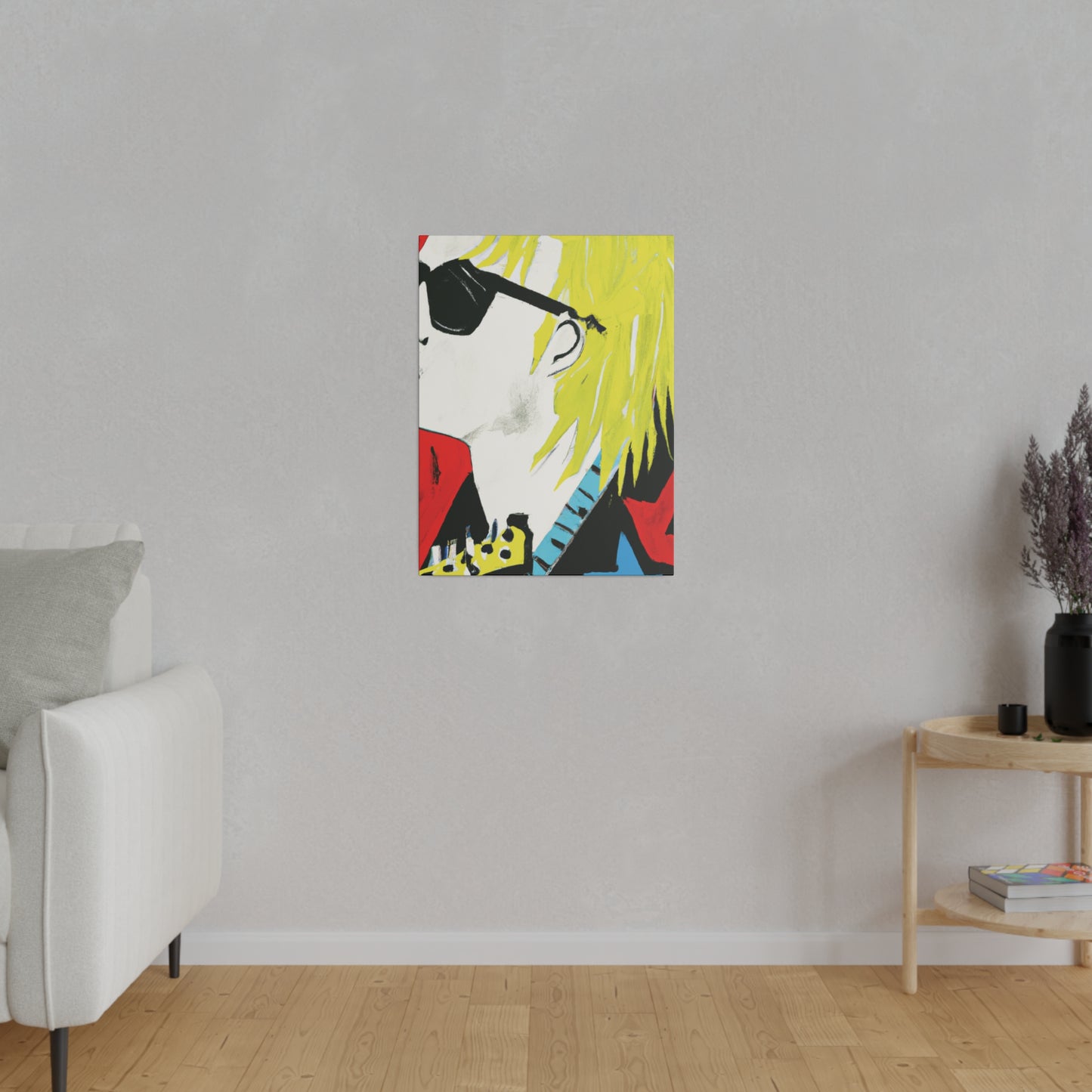 6755U - Rockstar Painting Print | Face | Abstract | Poster | Home Decor | Wall Art | Music Art | Canvas