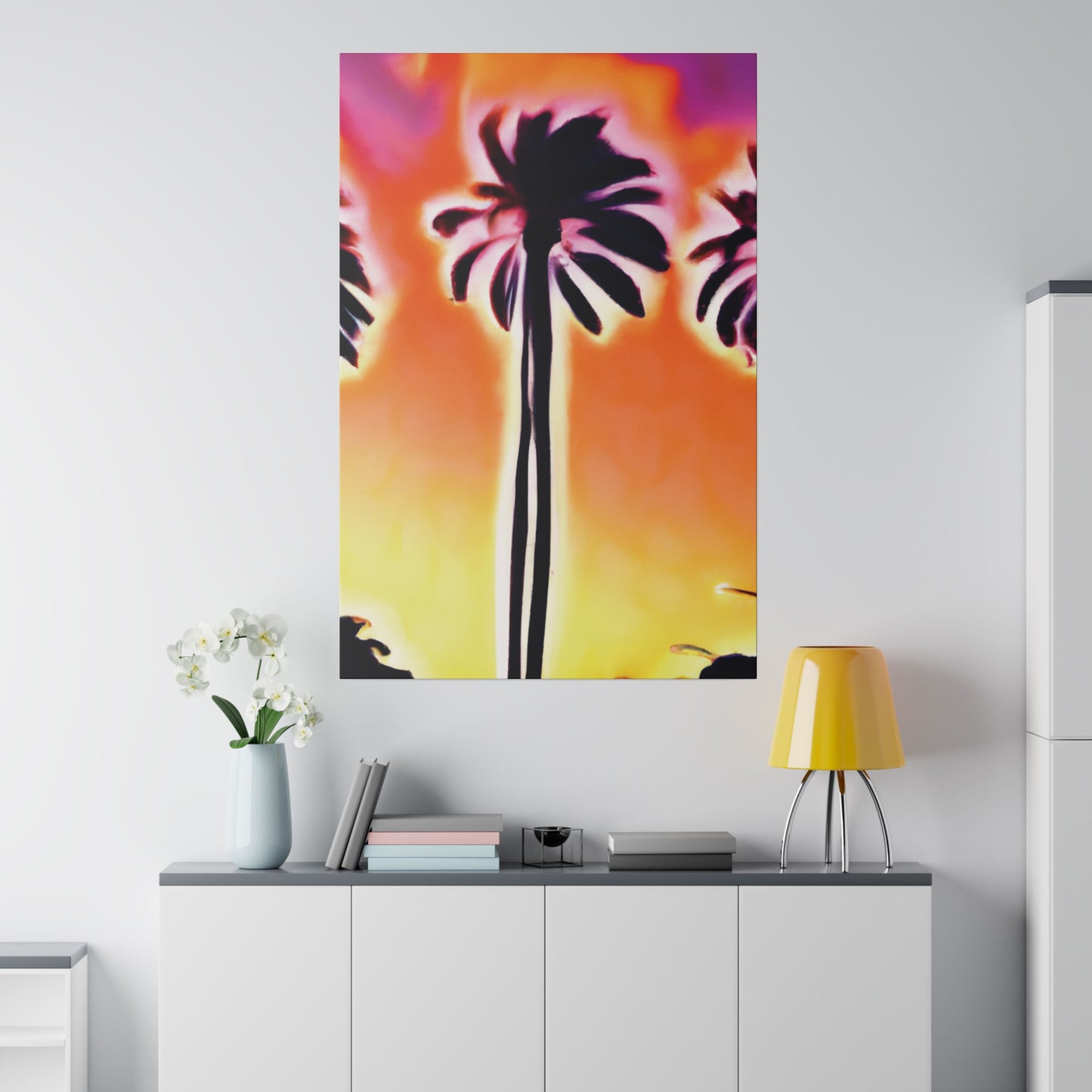 3814X - Miami Beach Sunset Painting Print | Miami | Beach | Sunset | Poster | Home Decor | Wall Art | Canvas