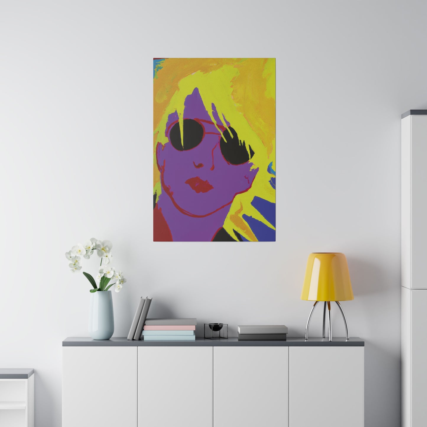 3022A - Rockstar Painting Print | Face | Abstract | Poster | Home Decor | Wall Art | Music Art | Canvas
