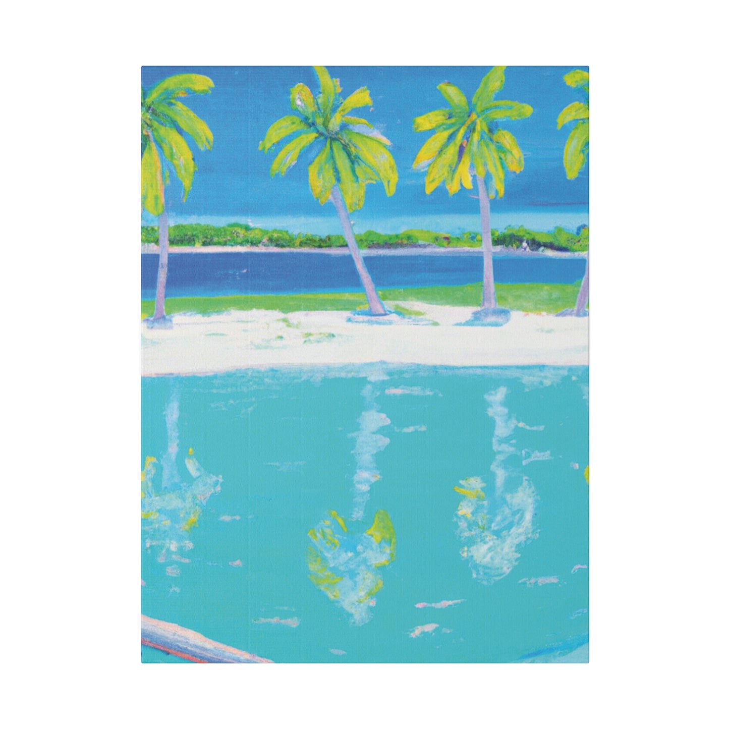 2196Z - Bahamas Ocean Painting Print | Bahamas | Ocean | Beach | Poster | Home Decor | Wall Art | Canvas