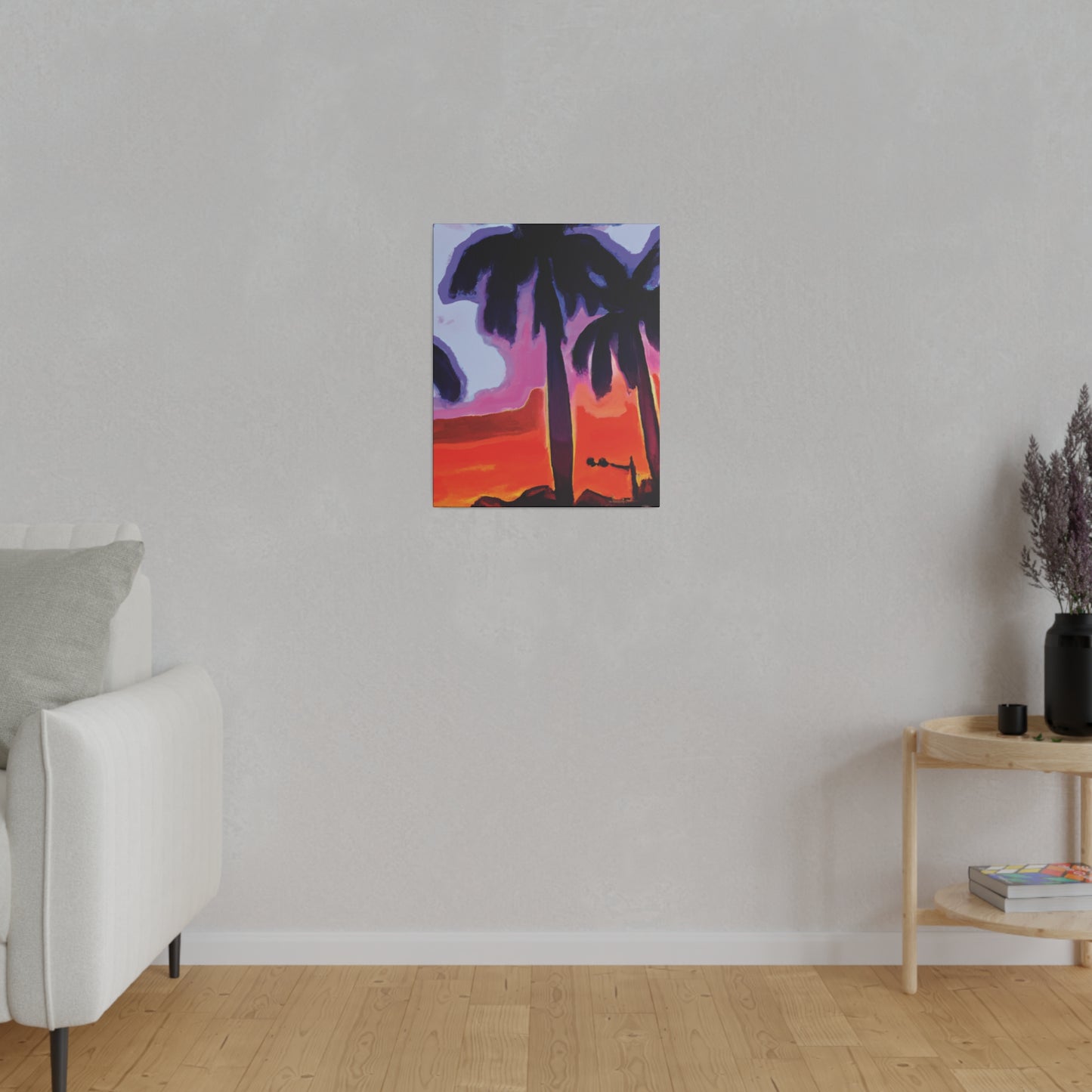 8187A - Miami Beach Sunset Painting Print | Miami | Beach | Sunset | Poster | Home Decor | Wall Art | Canvas