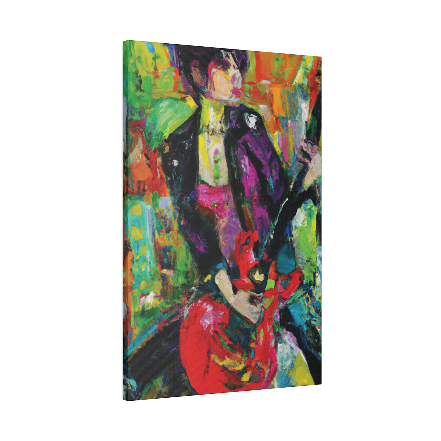 323O - Rockstar Oil Painting Style Print | Poster | Home Decor | Wall Art | Music Art | Canvas