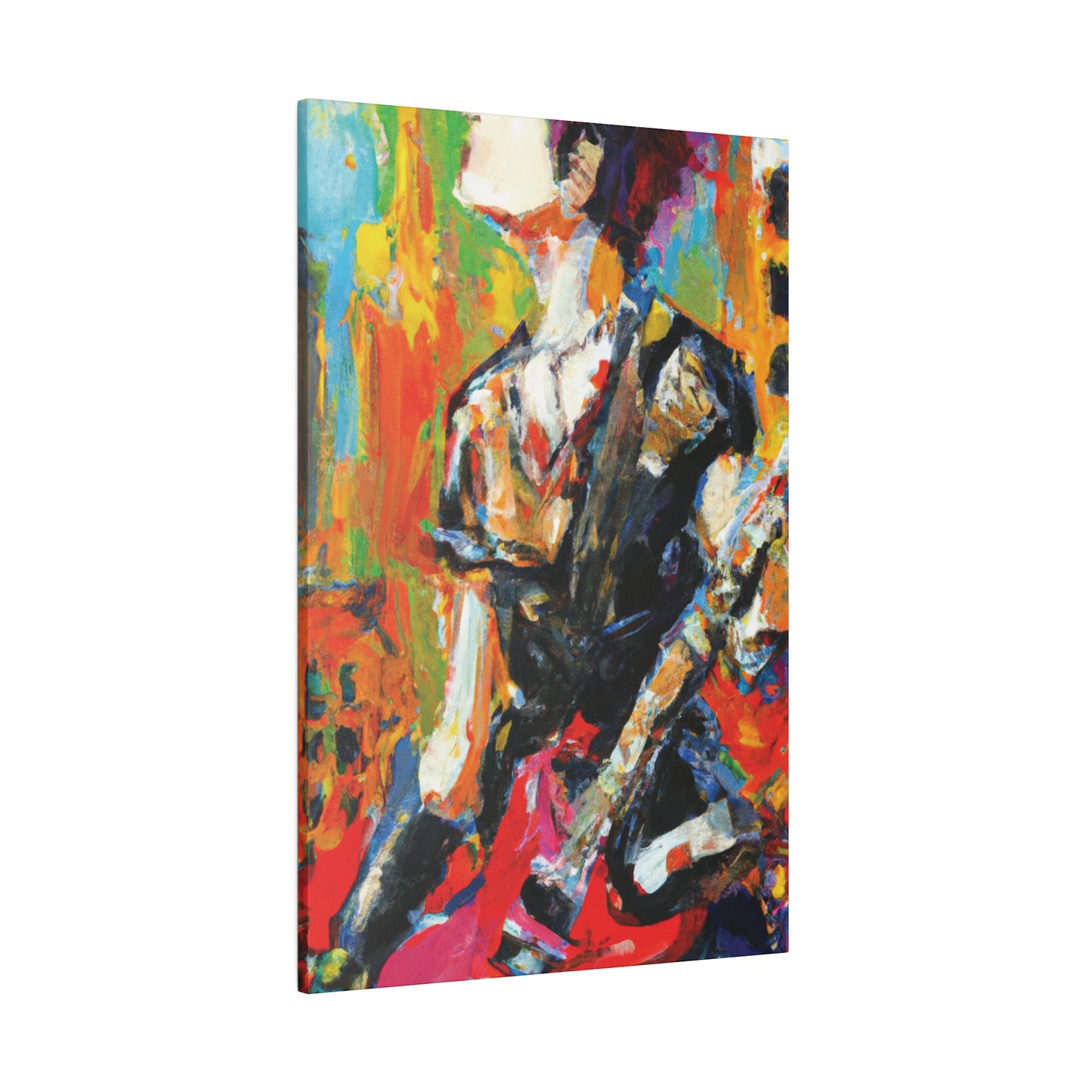 5867V - Rockstar Oil Painting Style Print | Poster | Home Decor | Wall Art | Music Art | Canvas