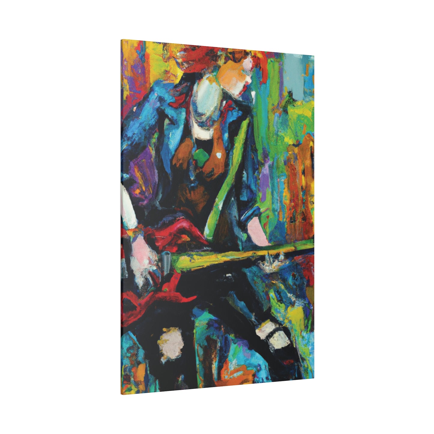 2285H - Rockstar Oil Painting Style Print | Poster | Home Decor | Wall Art | Music Art | Canvas