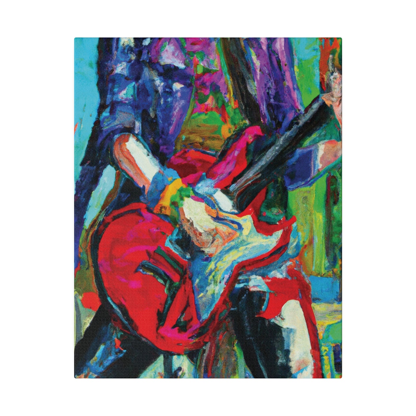 4491M - Rockstar Oil Painting Style Print | Poster | Home Decor | Wall Art | Music Art | Canvas