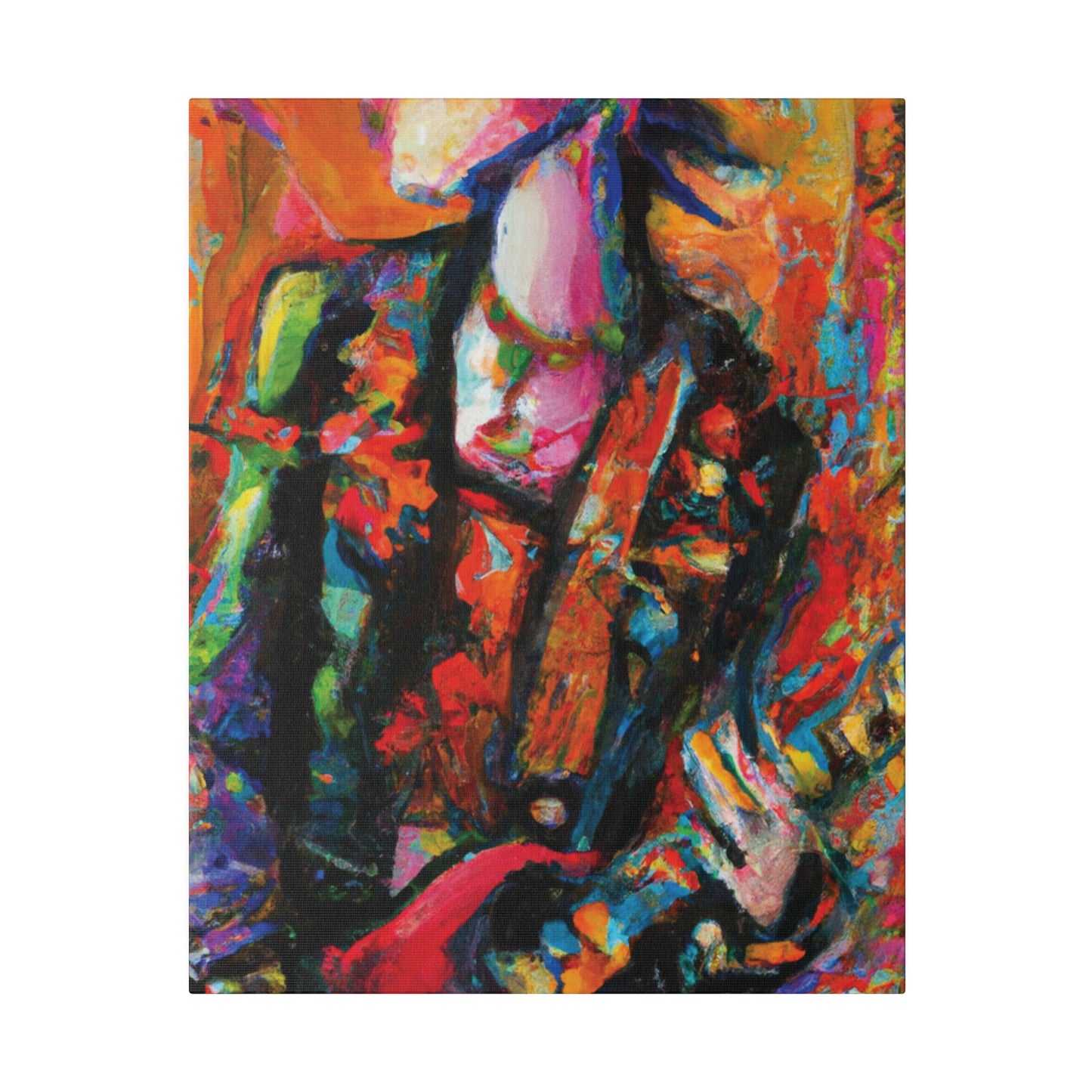 8245G - Rockstar Oil Painting Style Print | Poster | Home Decor | Wall Art | Music Art | Canvas