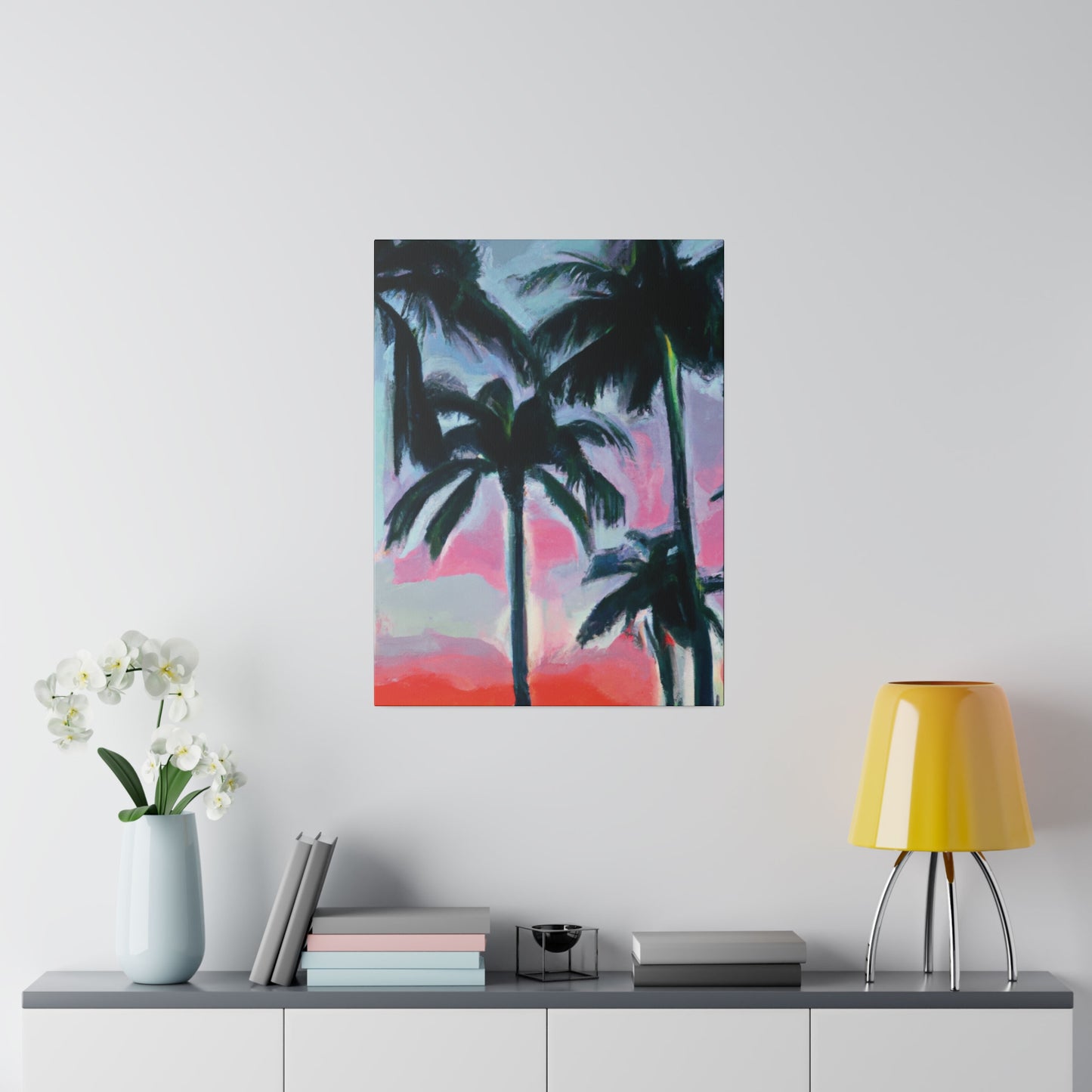 7629F - Miami Beach Sunset Painting Print | Miami | Beach | Sunset | Poster | Home Decor | Wall Art | Canvas