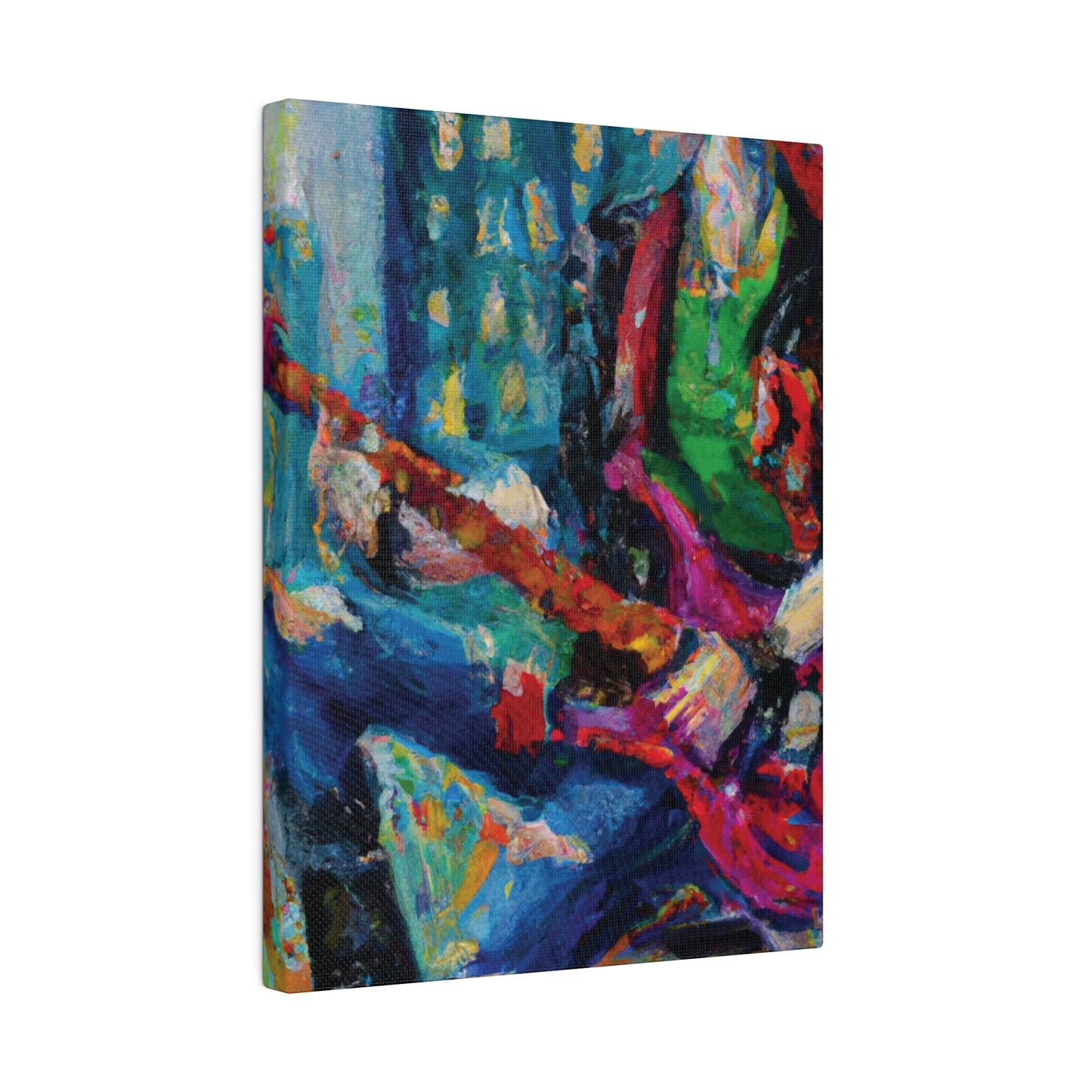 5937P - Rockstar Oil Painting Style Print | Poster | Home Decor | Wall Art | Music Art | Canvas