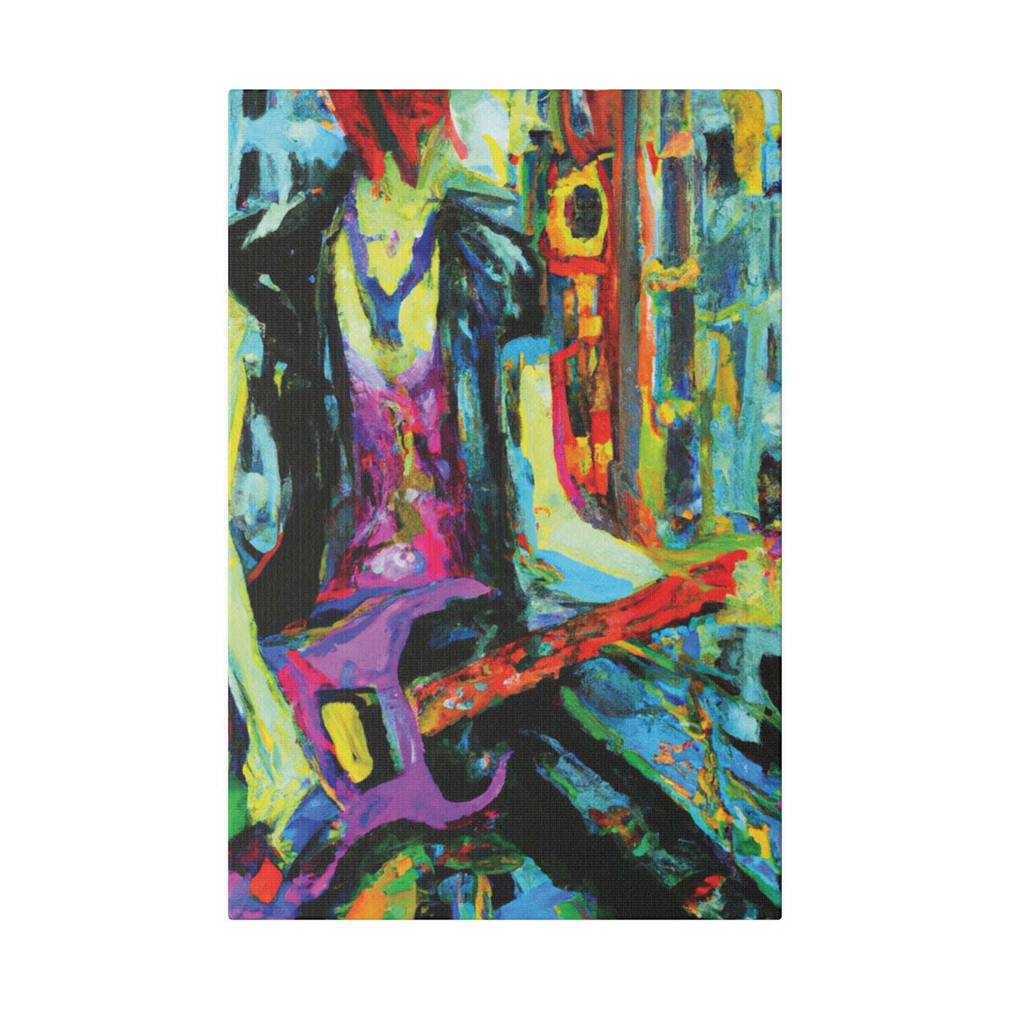 6863V - Rockstar Oil Painting Style Print | Poster | Home Decor | Wall Art | Music Art | Canvas