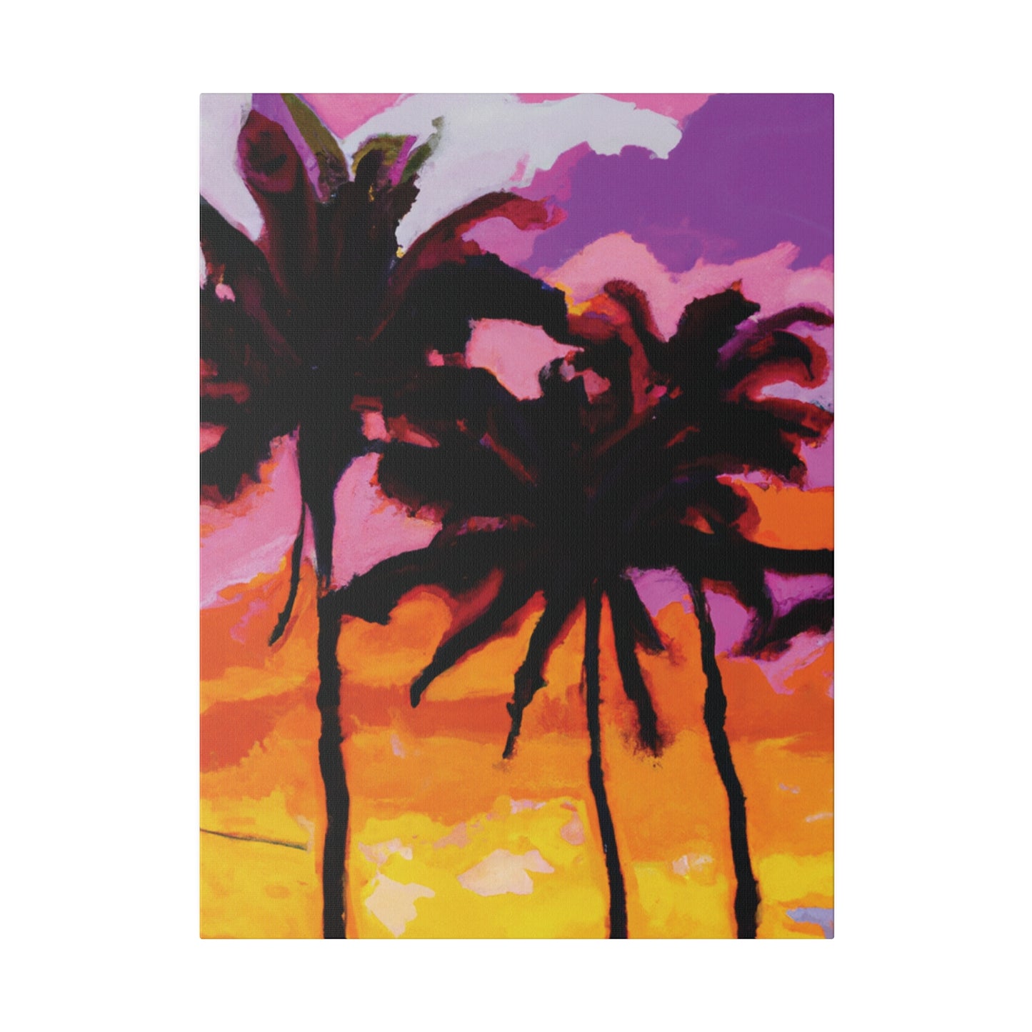 8367T - Miami Beach Sunset Painting Print | Miami | Beach | Sunset | Poster | Home Decor | Wall Art | Canvas