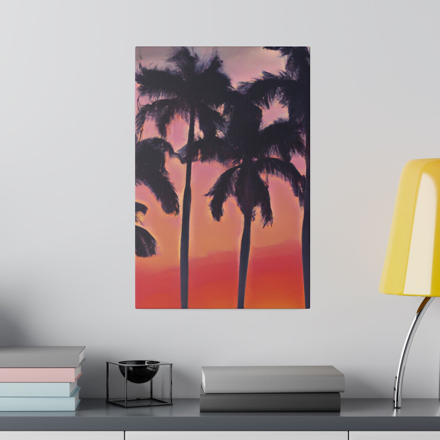 7239V - Miami Beach Sunset Painting Print | Miami | Beach | Sunset | Poster | Home Decor | Wall Art | Canvas