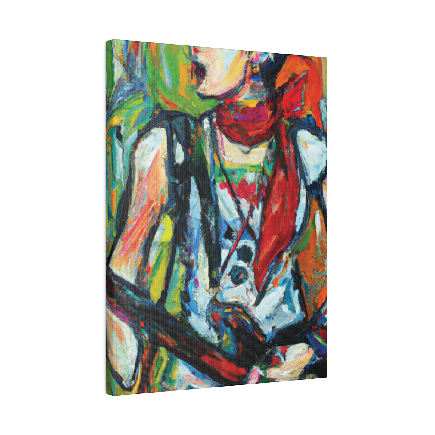 3713A - Rockstar Oil Painting Style Print | Poster | Home Decor | Wall Art | Music Art | Canvas