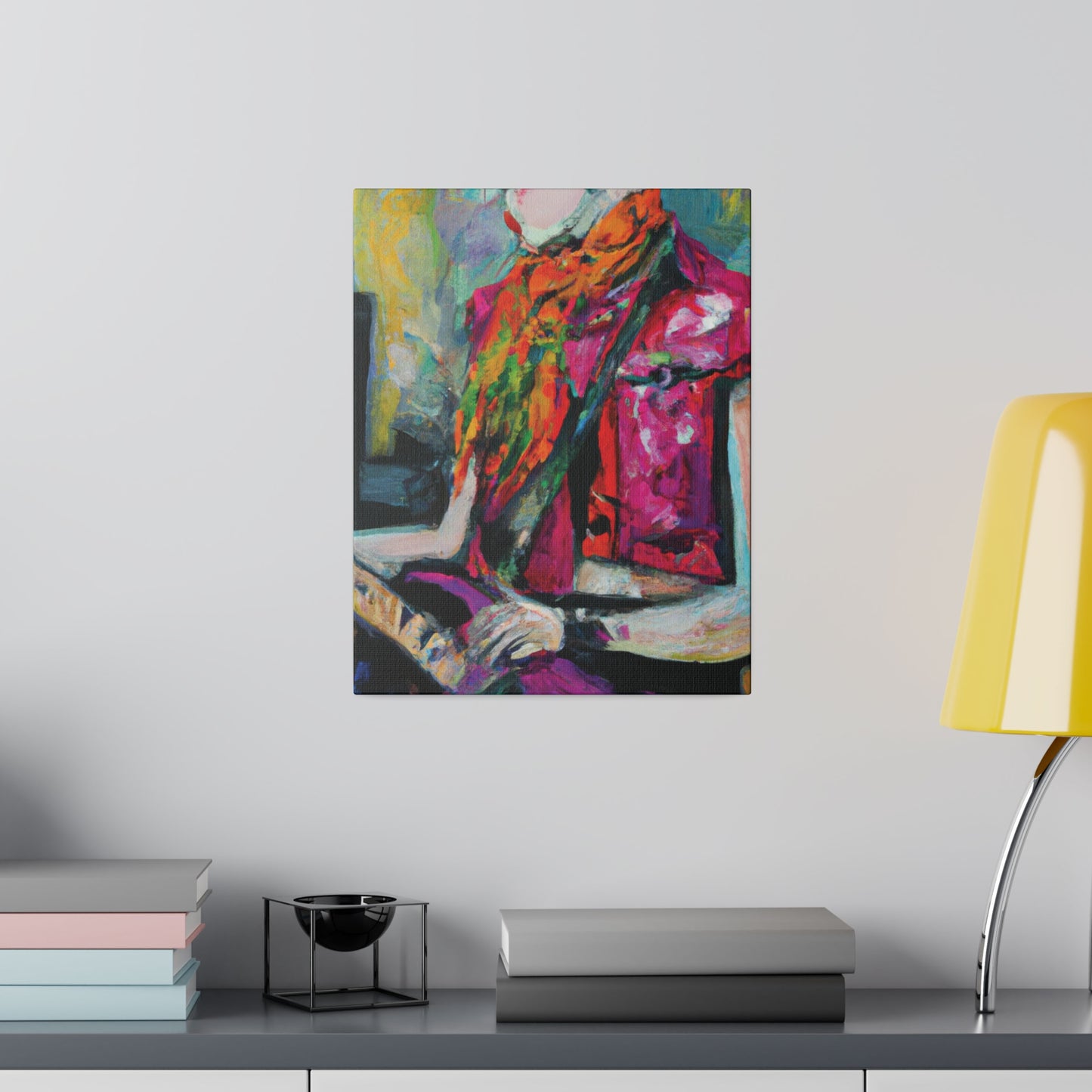 9053L - Rockstar Oil Painting Style Print | Poster | Home Decor | Wall Art | Music Art | Canvas