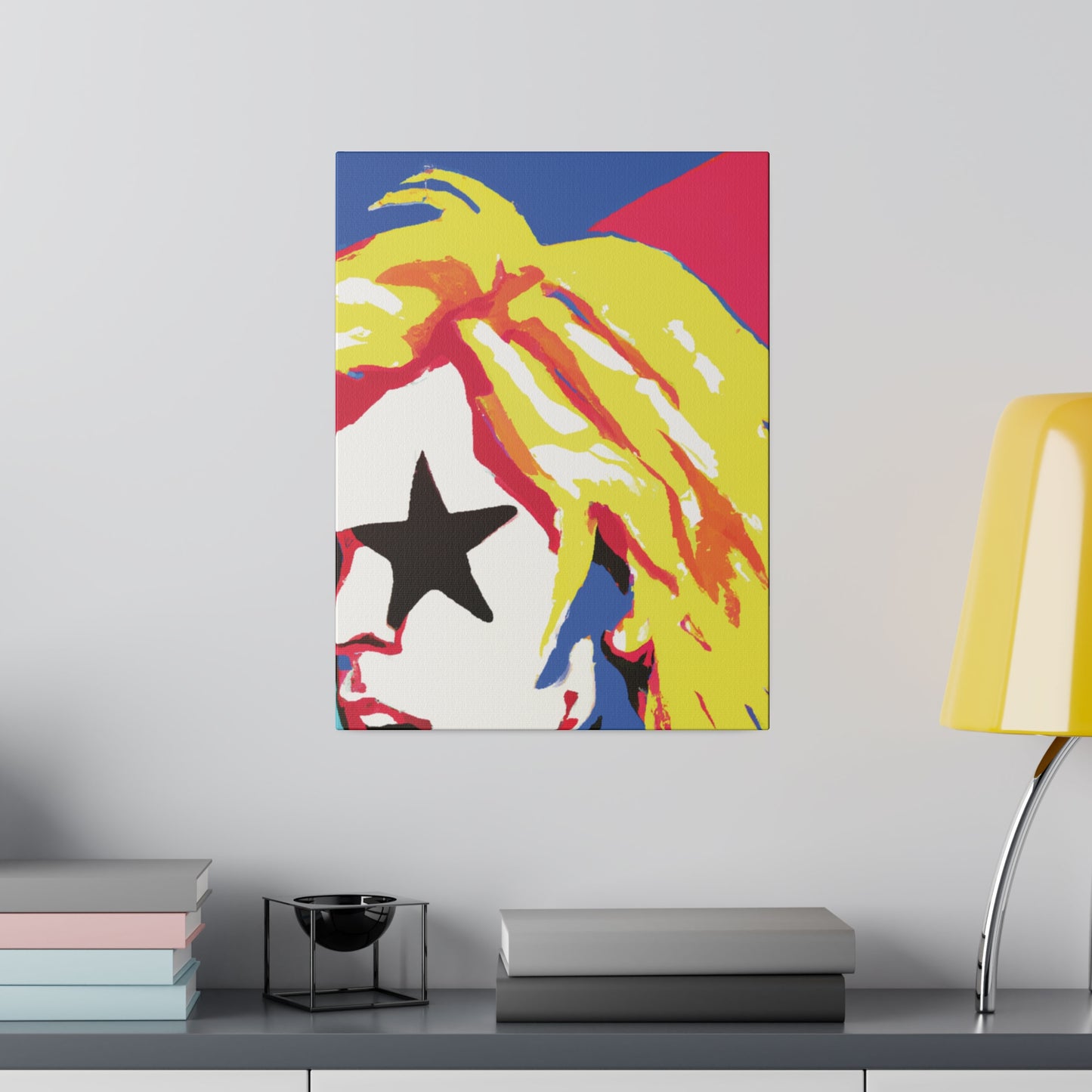 5402P - Rockstar Painting Print | Face | Abstract | Poster | Home Decor | Wall Art | Music Art | Canvas