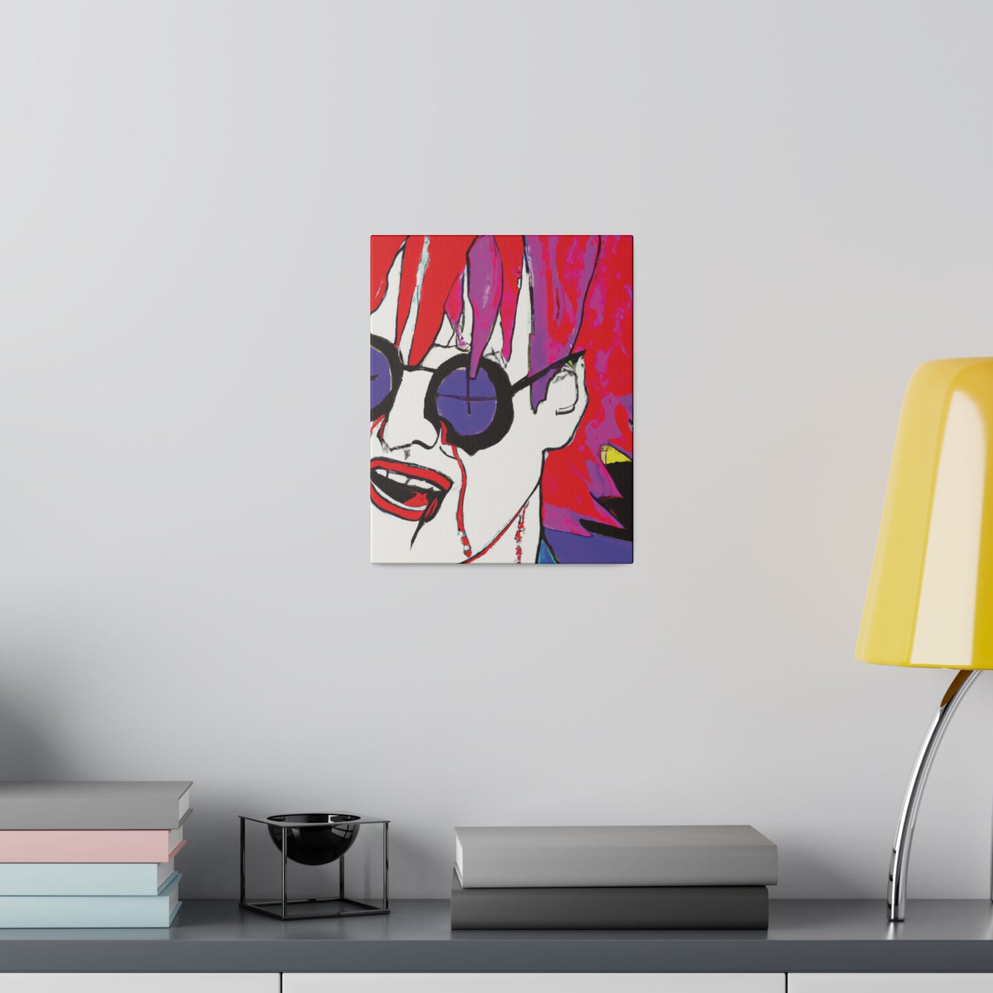 4014Q - Rockstar Painting Print | Face | Abstract | Poster | Home Decor | Wall Art | Music Art | Canvas