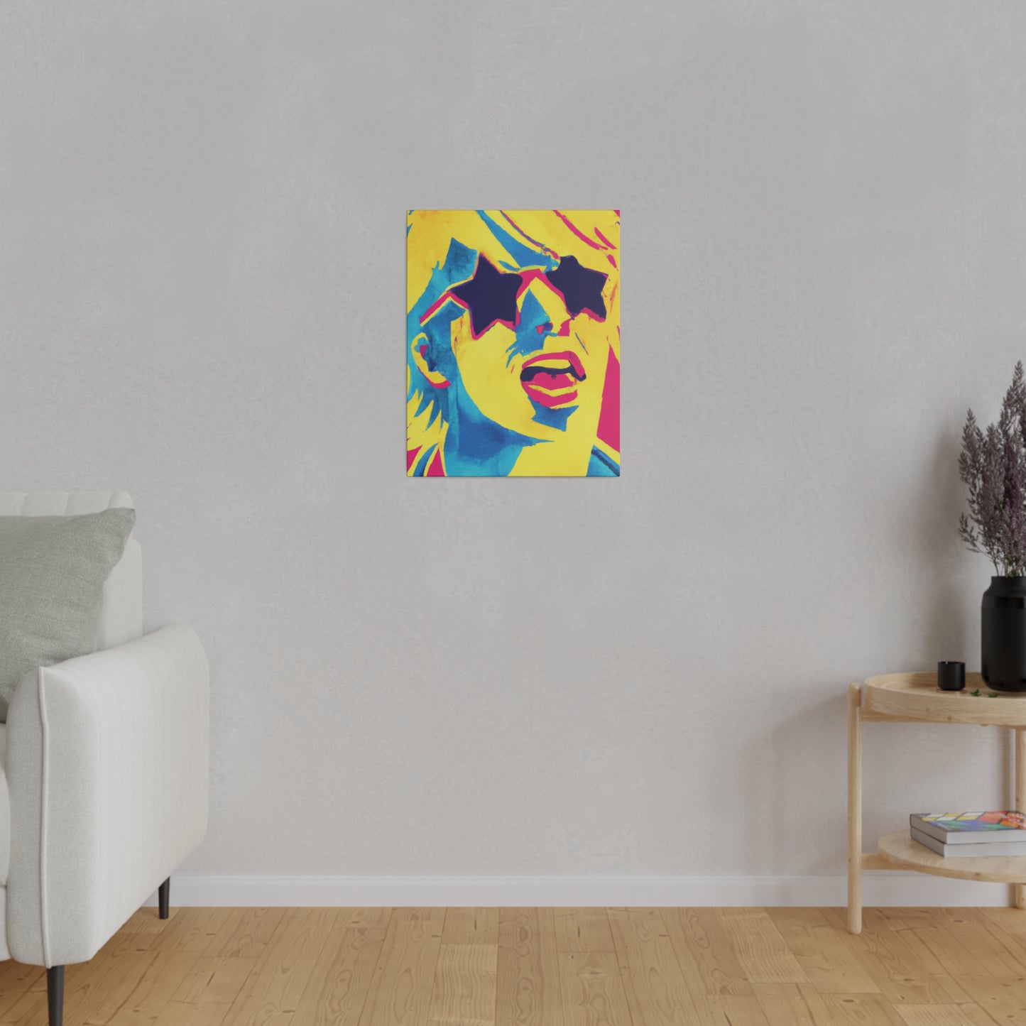 7392X - Rockstar Painting Print | Face | Abstract | Poster | Home Decor | Wall Art | Music Art | Canvas