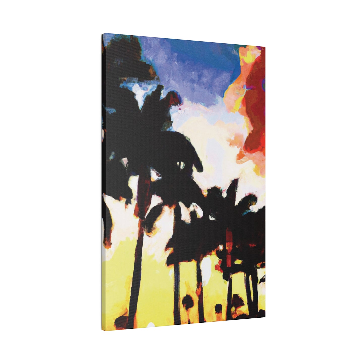 9127M - Miami Beach Sunset Painting Print | Miami | Beach | Sunset | Poster | Home Decor | Wall Art | Canvas