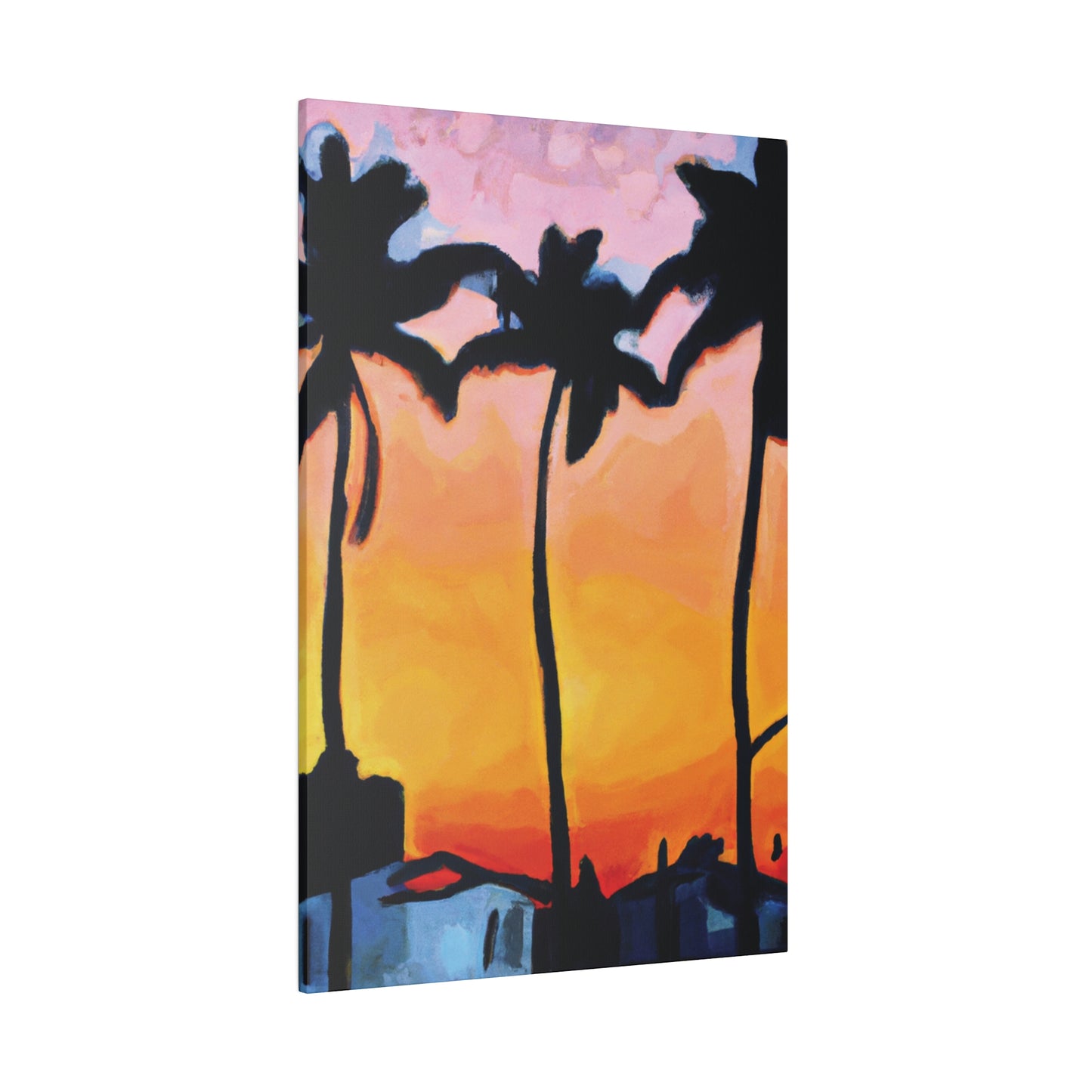 9545F - Miami Beach Sunset Painting Print | Miami | Beach | Sunset | Poster | Home Decor | Wall Art | Canvas