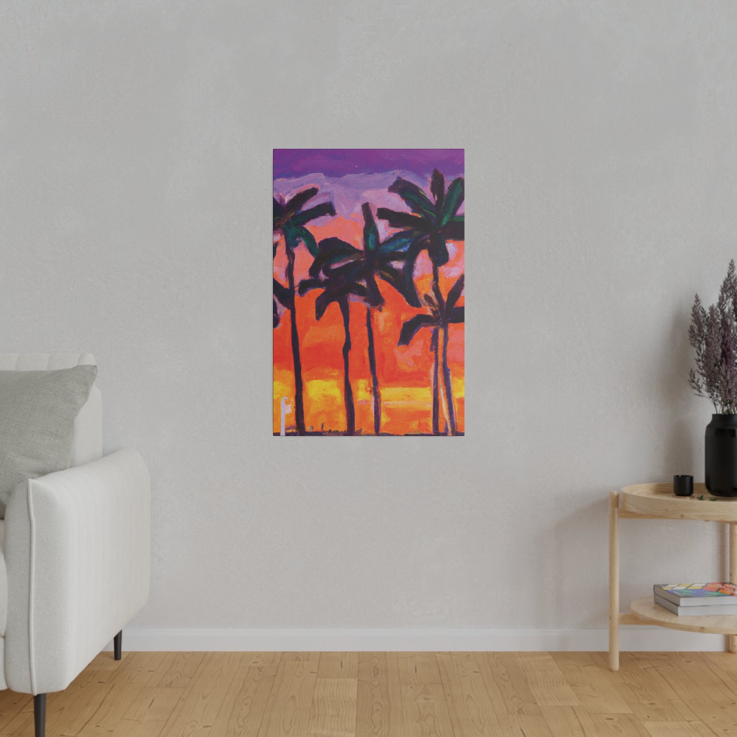 5618V - Miami Beach Sunset Painting Print | Miami | Beach | Sunset | Poster | Home Decor | Wall Art | Canvas