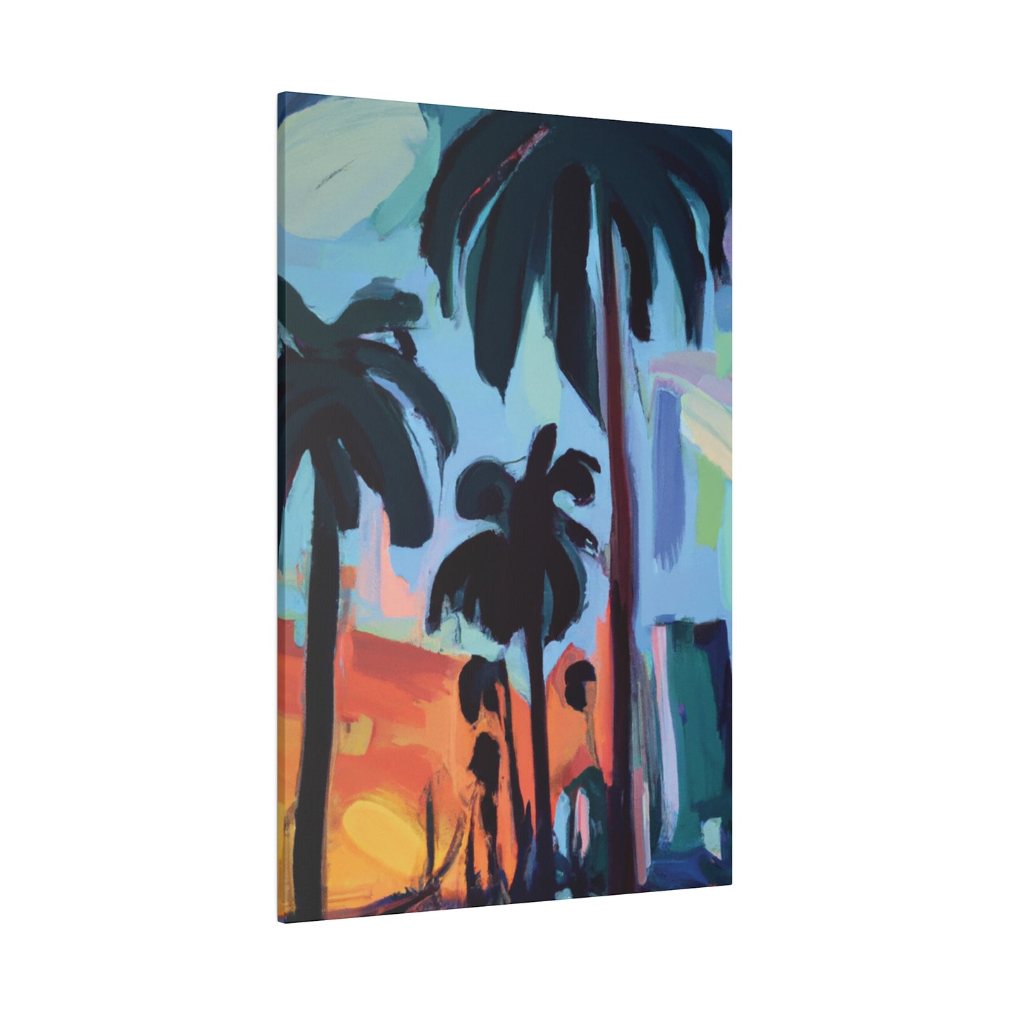 3524Z - Miami Beach Sunset Painting Print | Miami | Beach | Sunset | Poster | Home Decor | Wall Art | Canvas