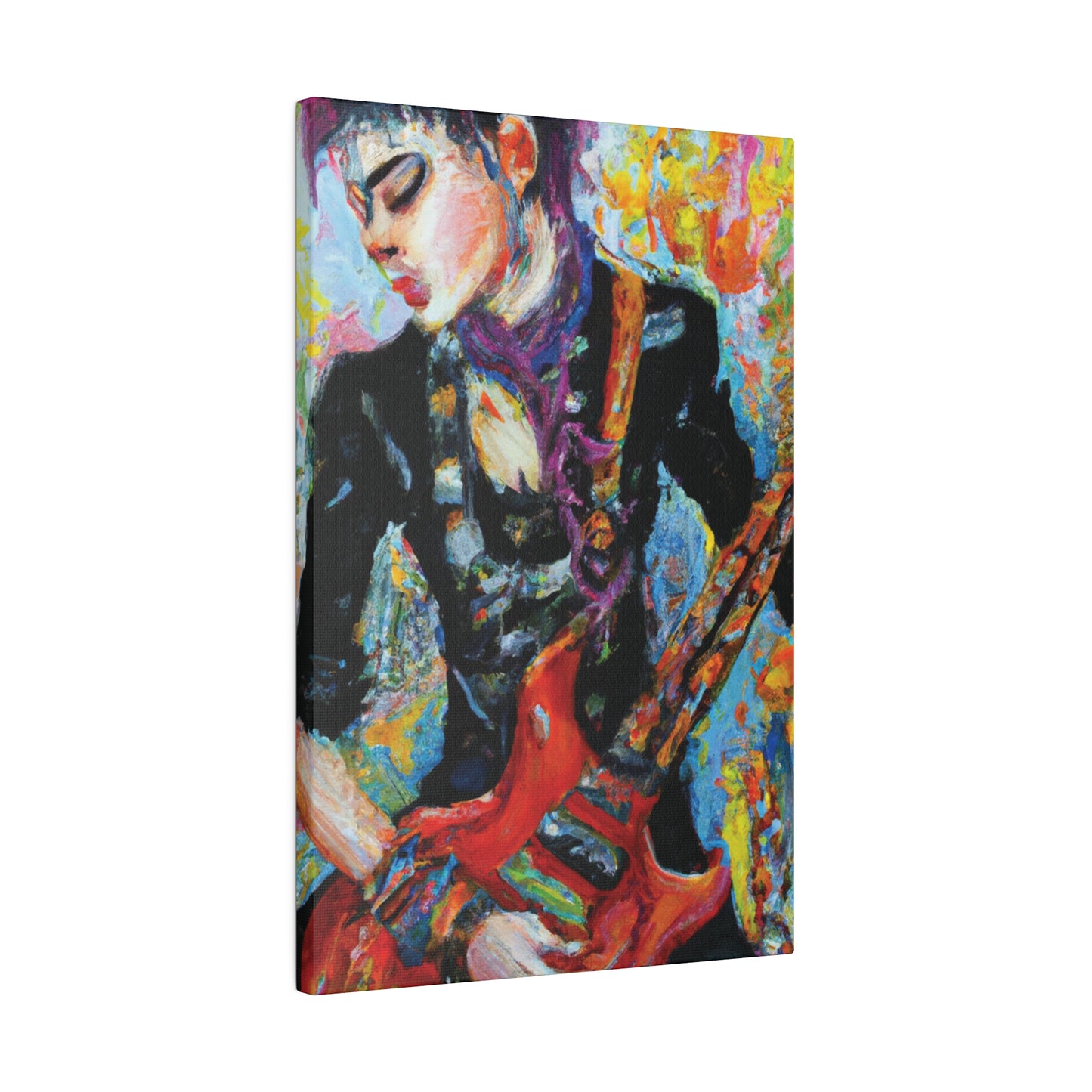 7123G - Rockstar Oil Painting Style Print | Poster | Home Decor | Wall Art | Music Art | Canvas