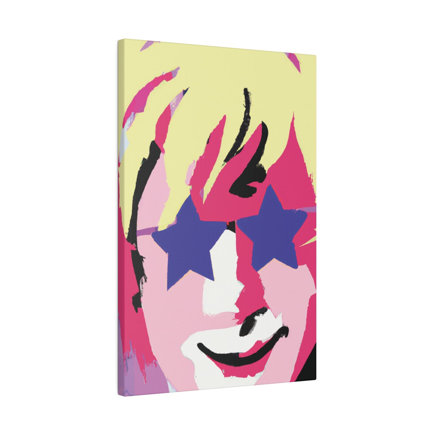 3558K - Rockstar Painting Print | Face | Abstract | Poster | Home Decor | Wall Art | Music Art | Canvas
