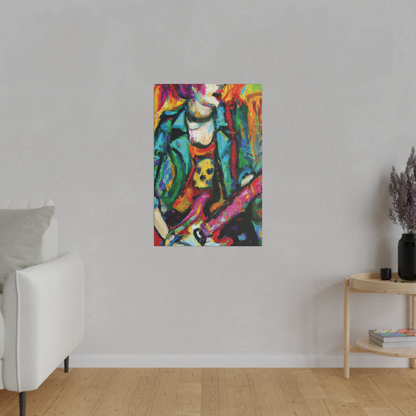 3118K - Rockstar Oil Painting Style Print | Poster | Home Decor | Wall Art | Music Art | Canvas