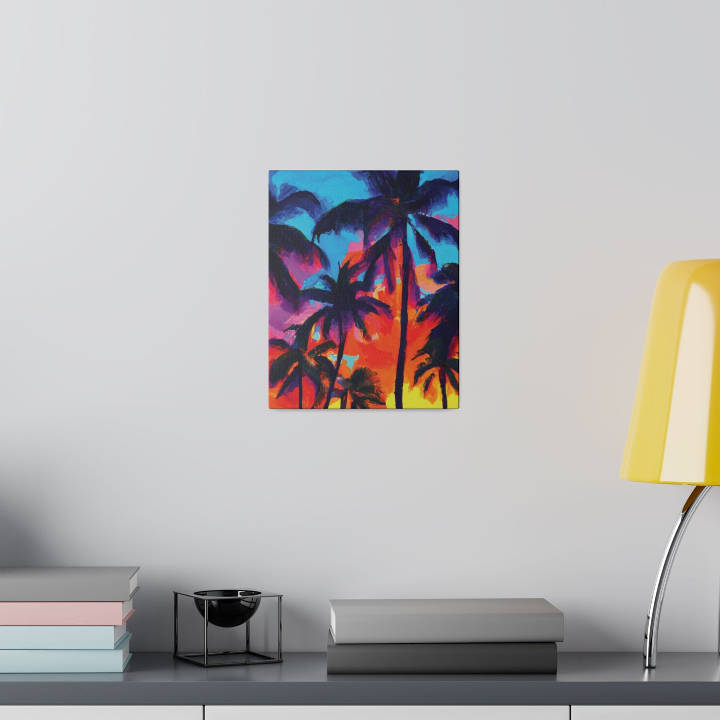 4672F - Miami Beach Sunset Painting Print | Miami | Beach | Sunset | Poster | Home Decor | Wall Art | Canvas