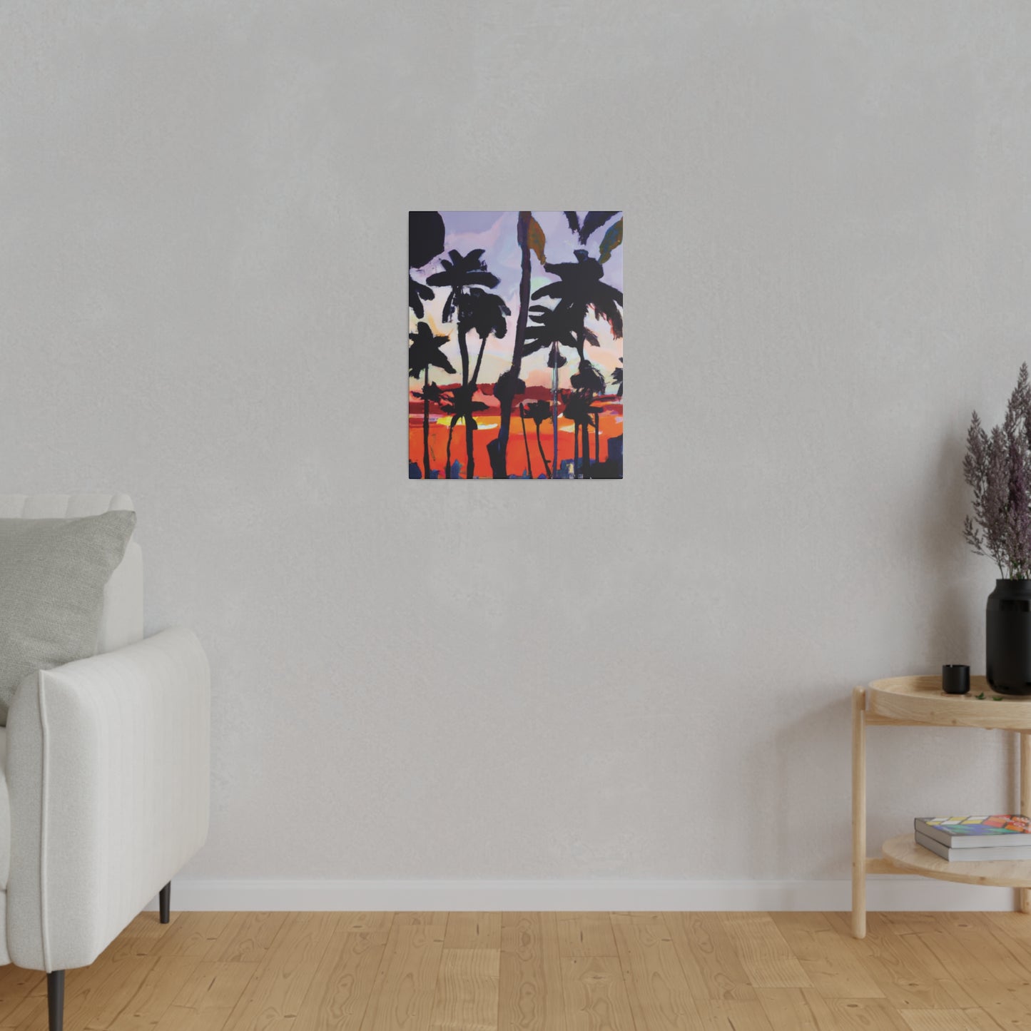 4161D - Miami Beach Sunset Painting Print | Miami | Beach | Sunset | Poster | Home Decor | Wall Art | Canvas