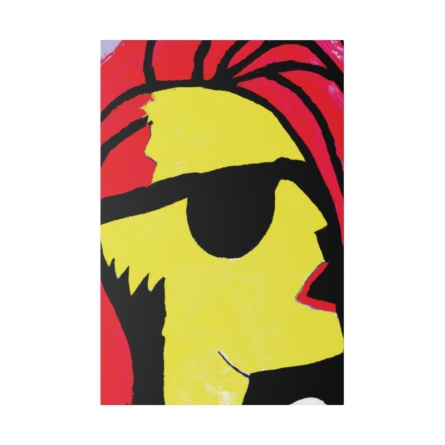 9456P - Rockstar Painting Print | Face | Abstract | Poster | Home Decor | Wall Art | Music Art | Canvas
