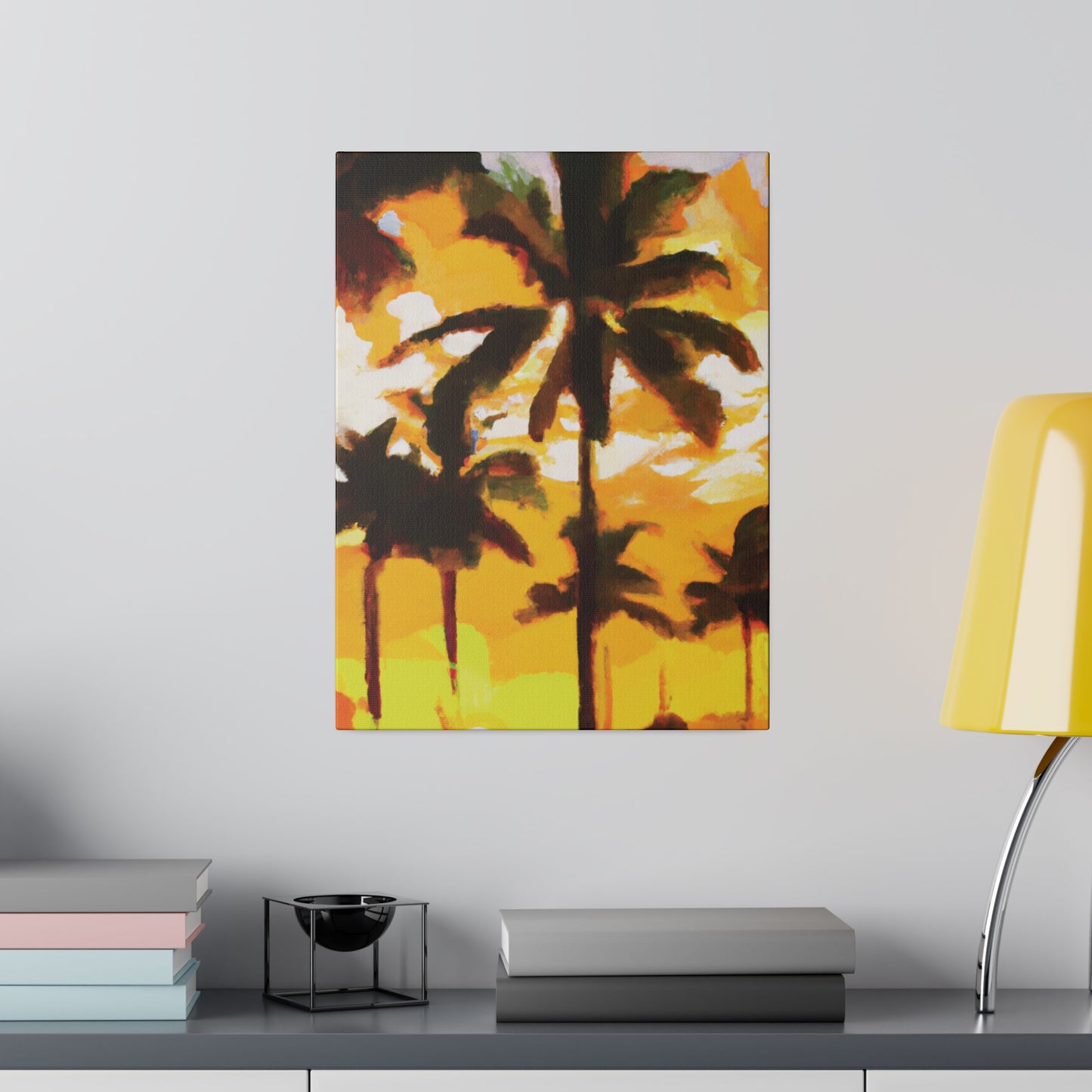 3197H - Miami Beach Sunset Painting Print | Miami | Beach | Sunset | Poster | Home Decor | Wall Art | Canvas