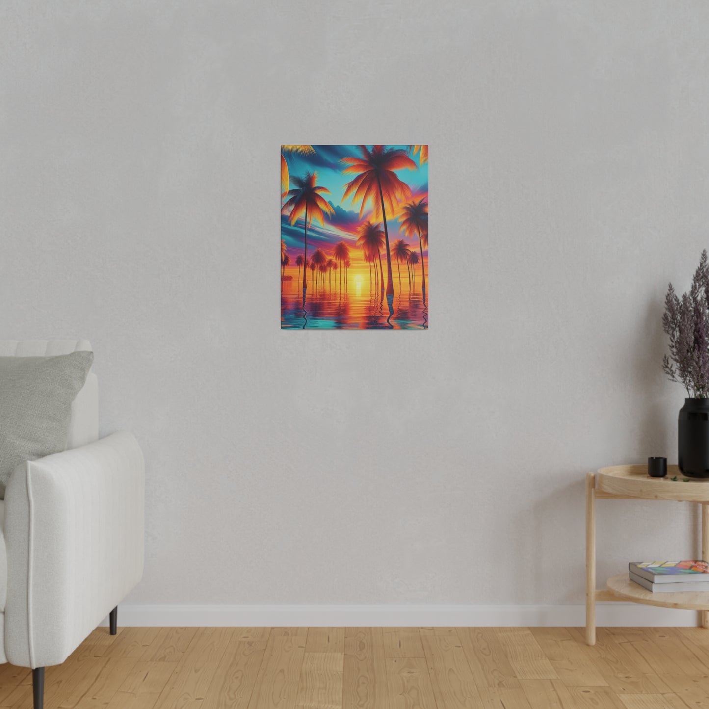 8235F - Miami Beach Sunset Painting Print | Miami | Beach | Sunset | Poster | Home Decor | Wall Art | Canvas