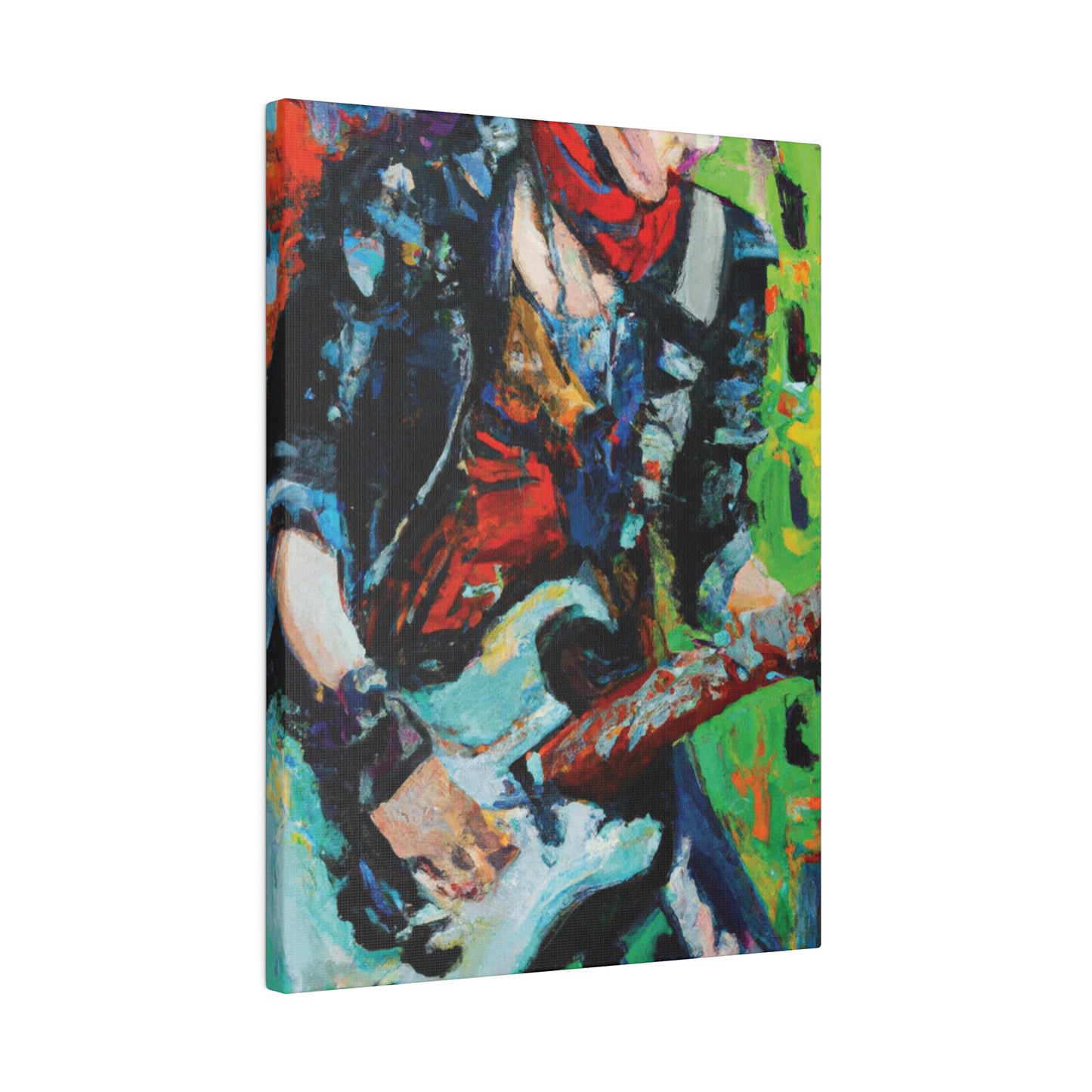 4485G - Rockstar Oil Painting Style Print | Poster | Home Decor | Wall Art | Music Art | Canvas