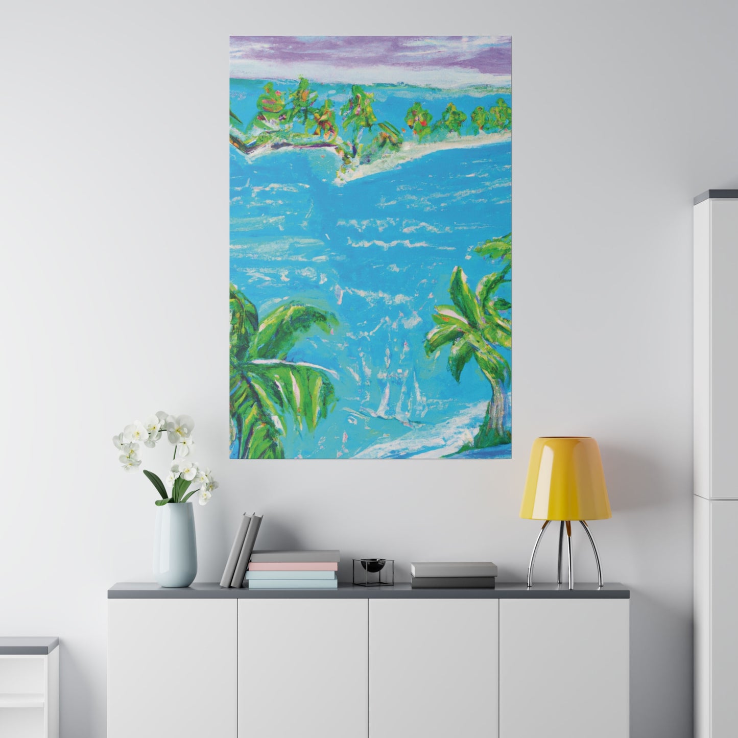 9413O - Bahamas Ocean Painting Print | Bahamas | Ocean | Beach | Poster | Home Decor | Wall Art | Canvas