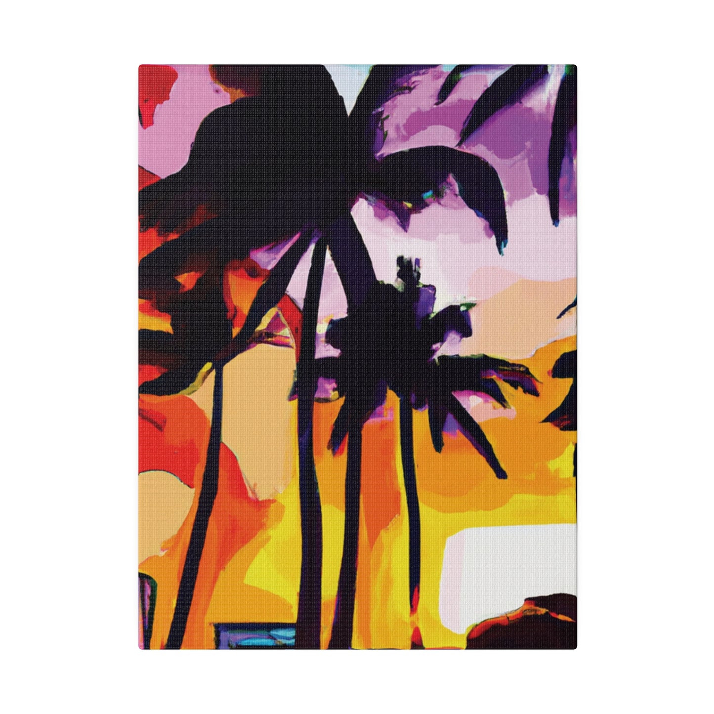 3987G - Miami Beach Sunset Painting Print | Miami | Beach | Sunset | Poster | Home Decor | Wall Art | Canvas