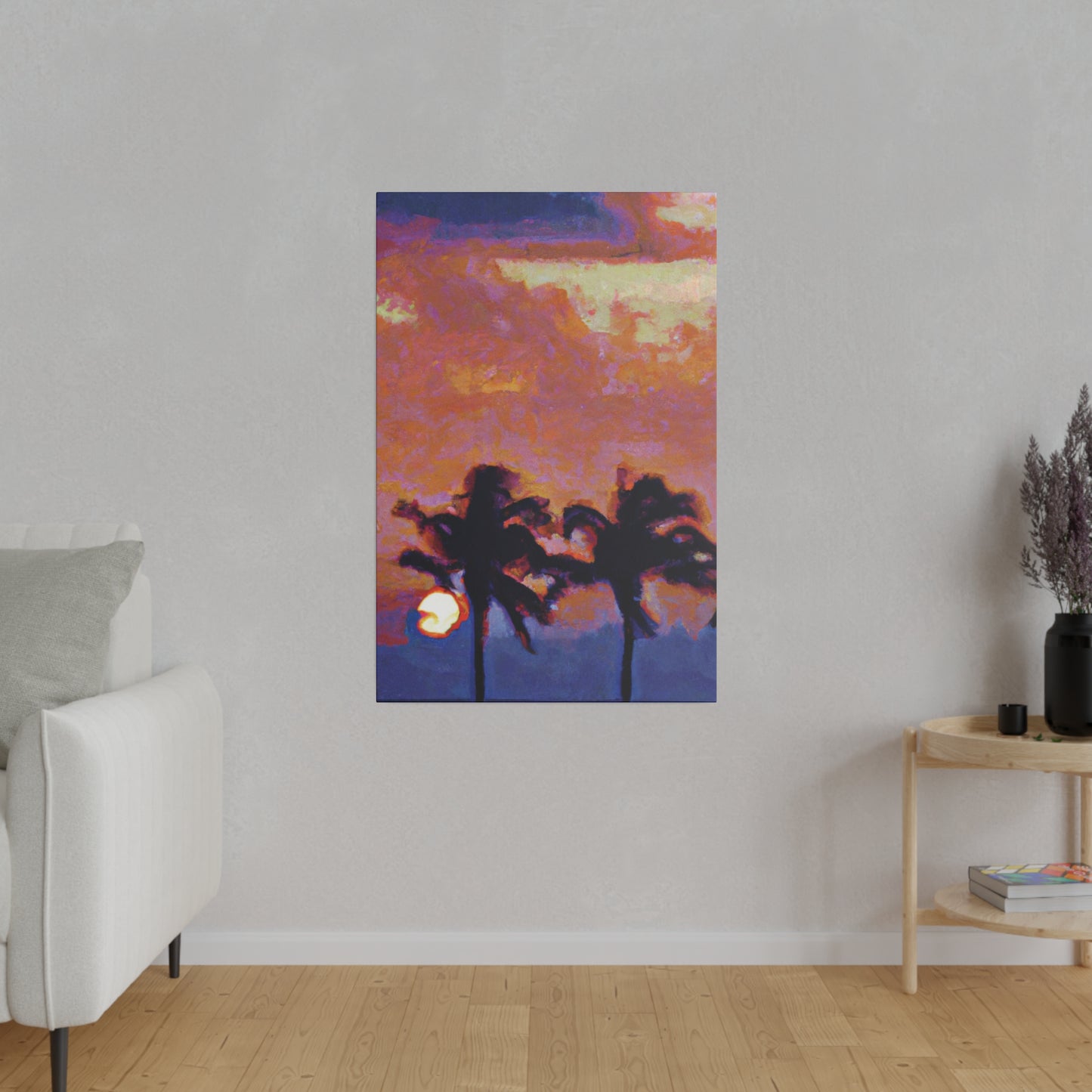 8235O - Miami Beach Sunset Painting Print | Miami | Beach | Sunset | Poster | Home Decor | Wall Art | Canvas