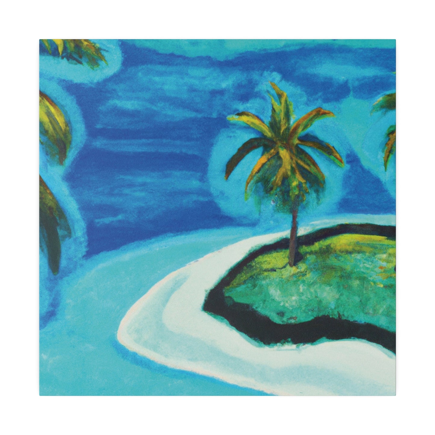 4265U - Bahamas Ocean Painting Print | Bahamas | Ocean | Beach | Poster | Home Decor | Wall Art | Canvas