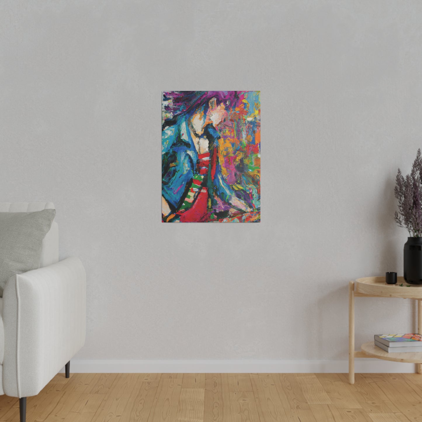 3863M - Rockstar Oil Painting Style Print | Poster | Home Decor | Wall Art | Music Art | Canvas